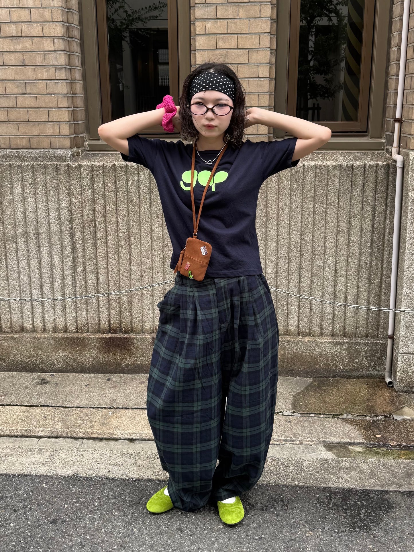 カーブラインチェックパンツ DPB85295