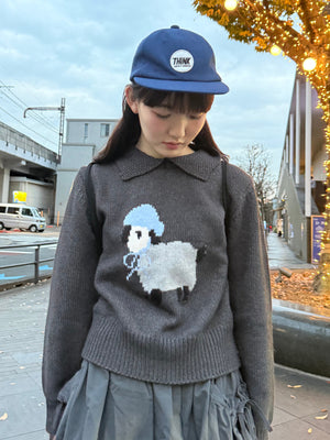 シープステッチカラーニット DPA43717