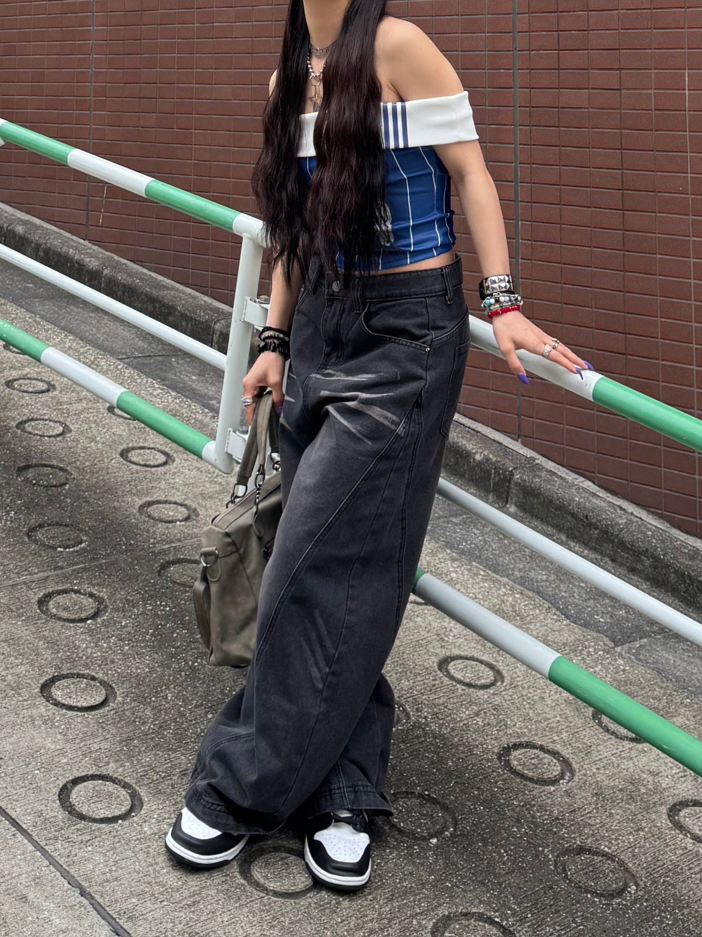 バルーンウォッシュドデニムパンツ DPB86055
