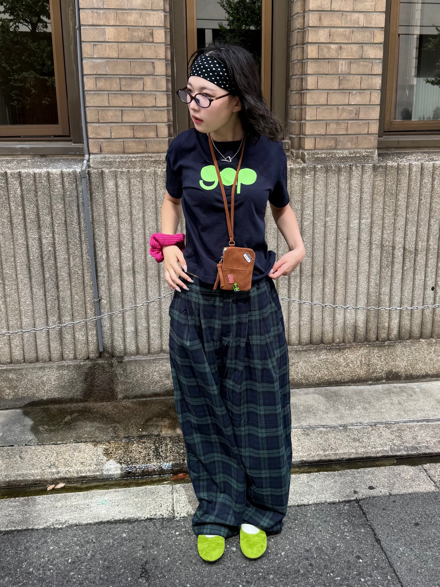 カーブラインチェックパンツ DPB85295