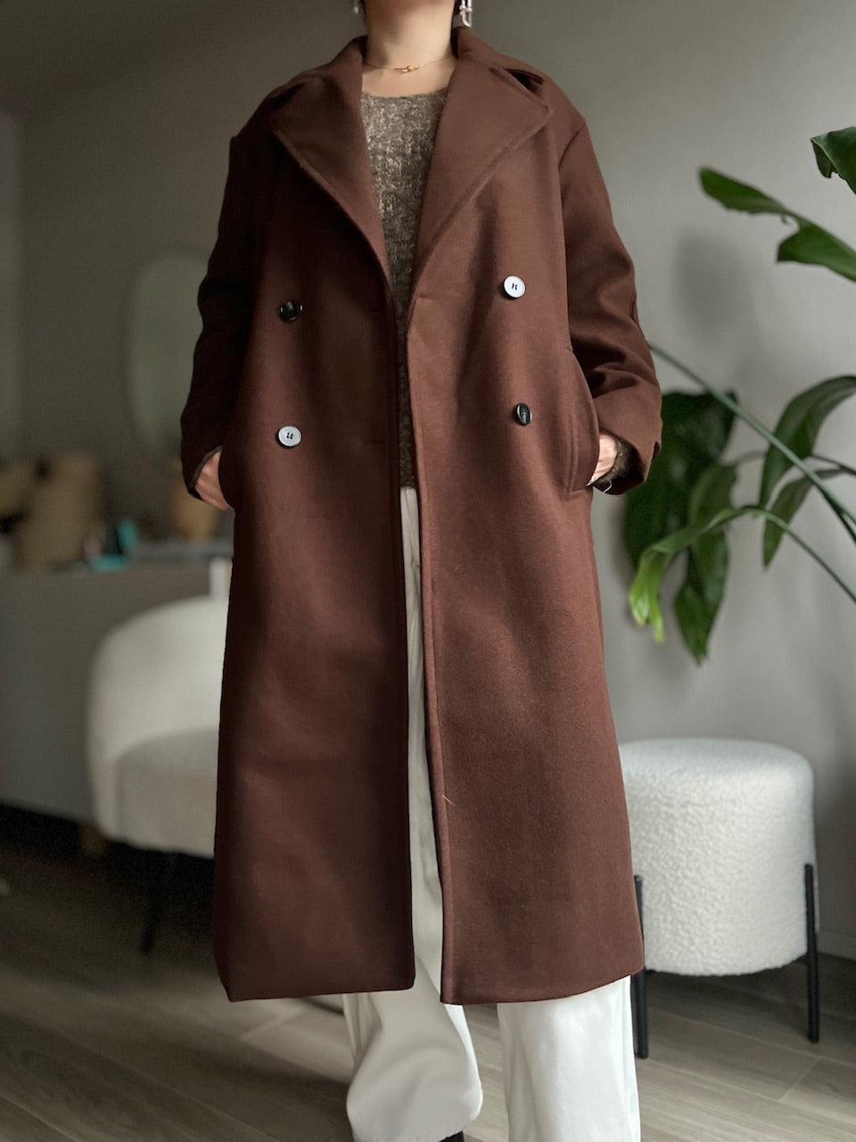 ダブルボタンチェスターコート DPB56359