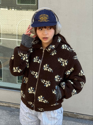 フラワーボアジャケット DPB91068