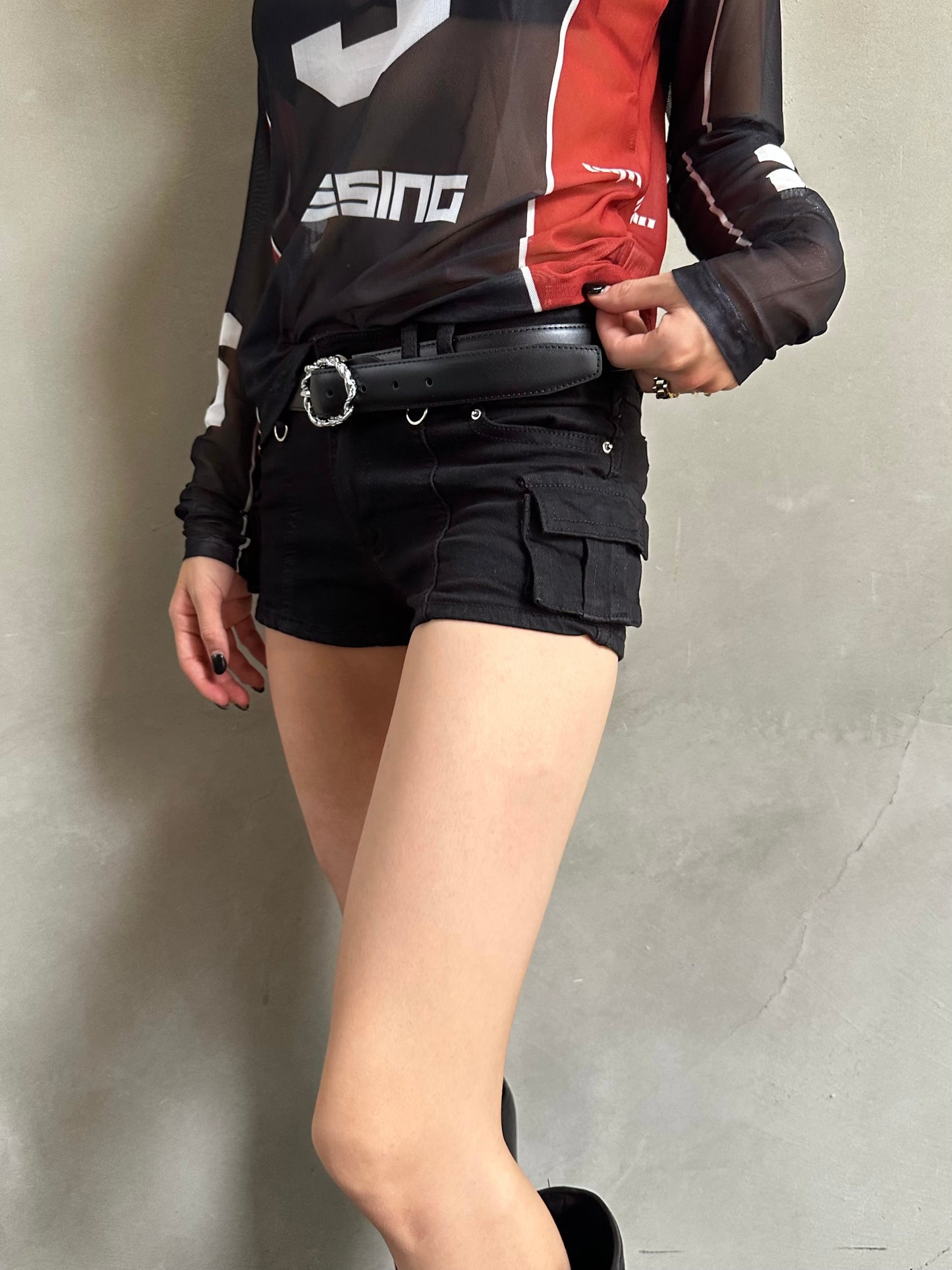 ブラックショートパンツ DPB26640