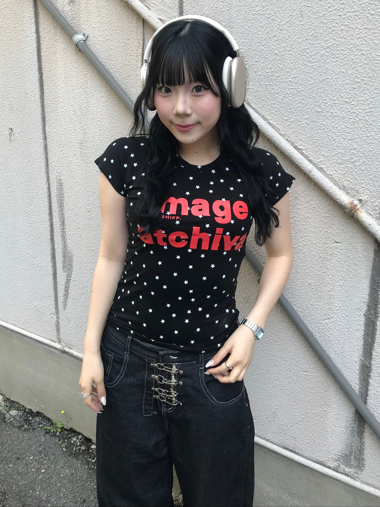 ブラックスターフィットTシャツ DPB89249