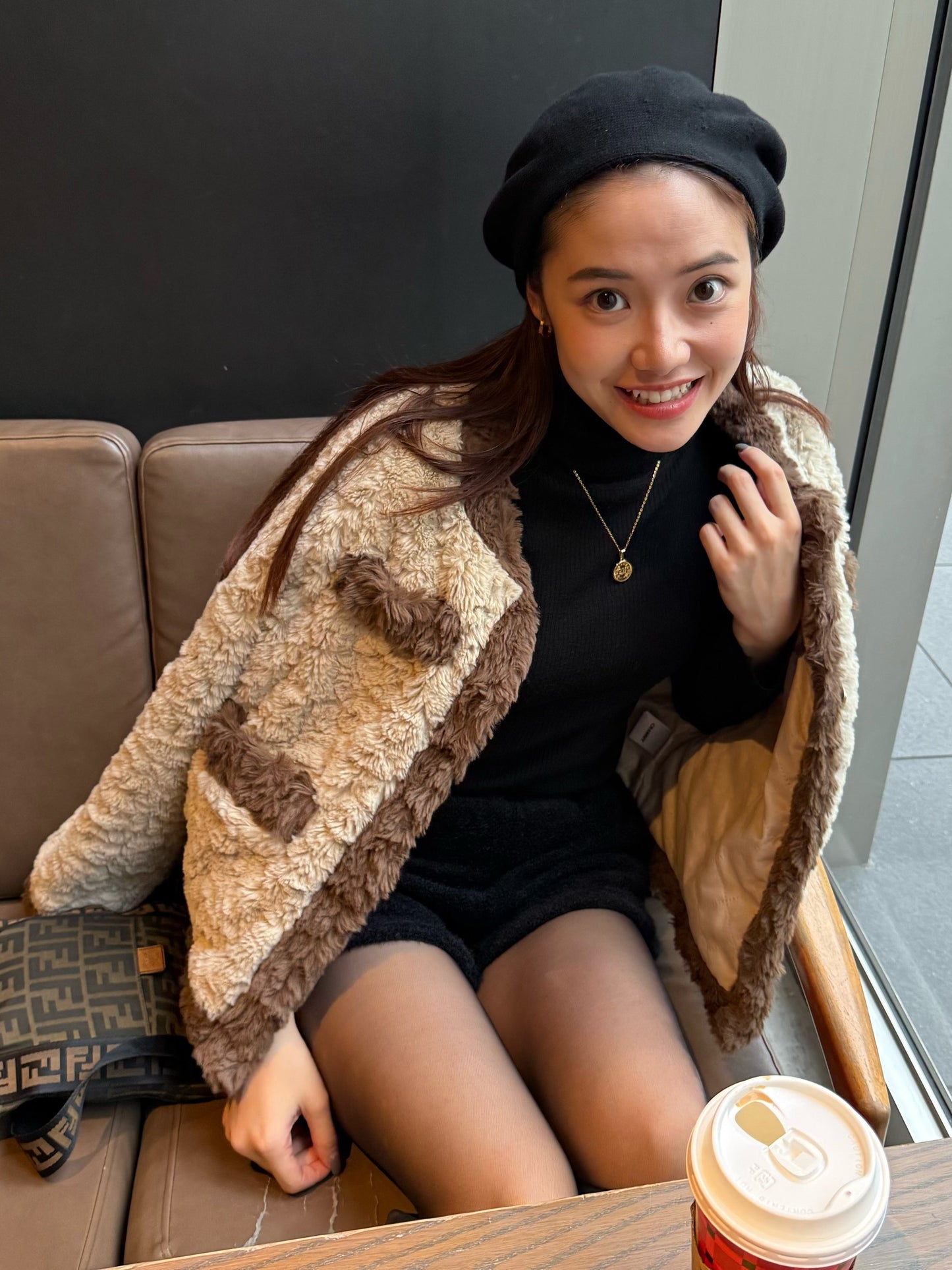 ブラウンファーコート DPB47491