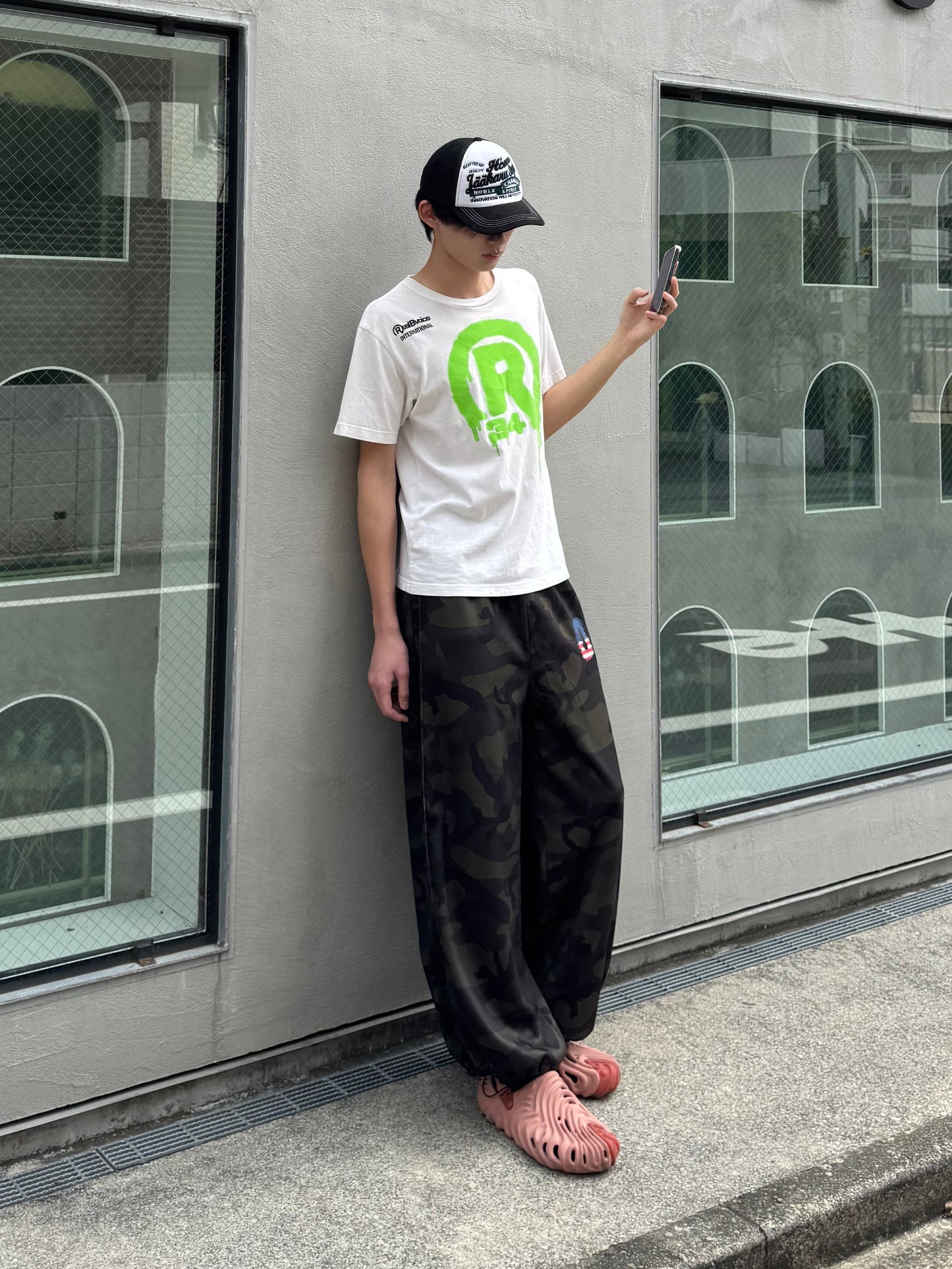 カモフラワイドスウェットパンツ DPC05008