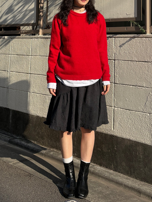 レッドニットトレーナー DPA43804