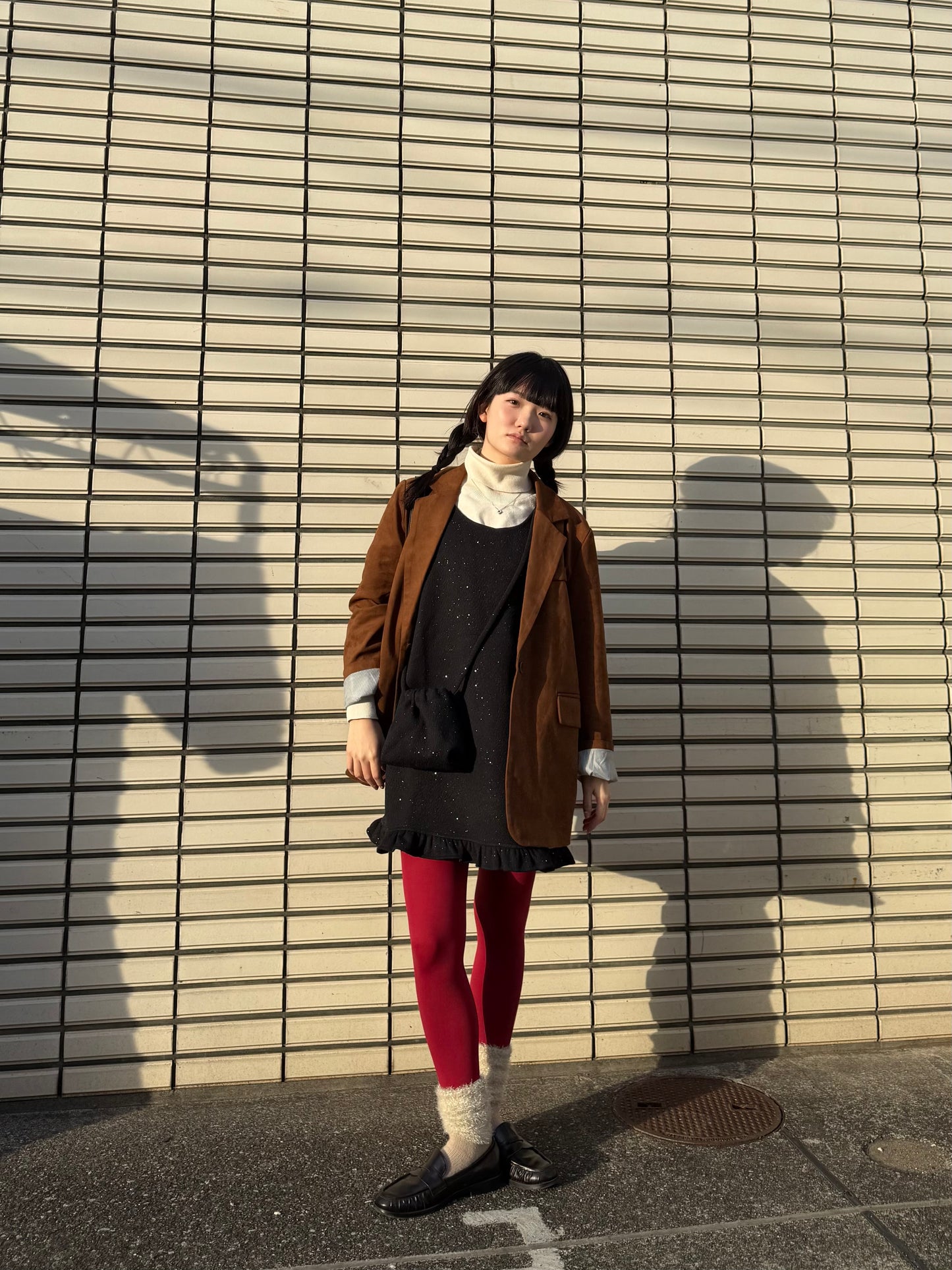 グリッターフリルワンピース&ミニバッグ DPA43724