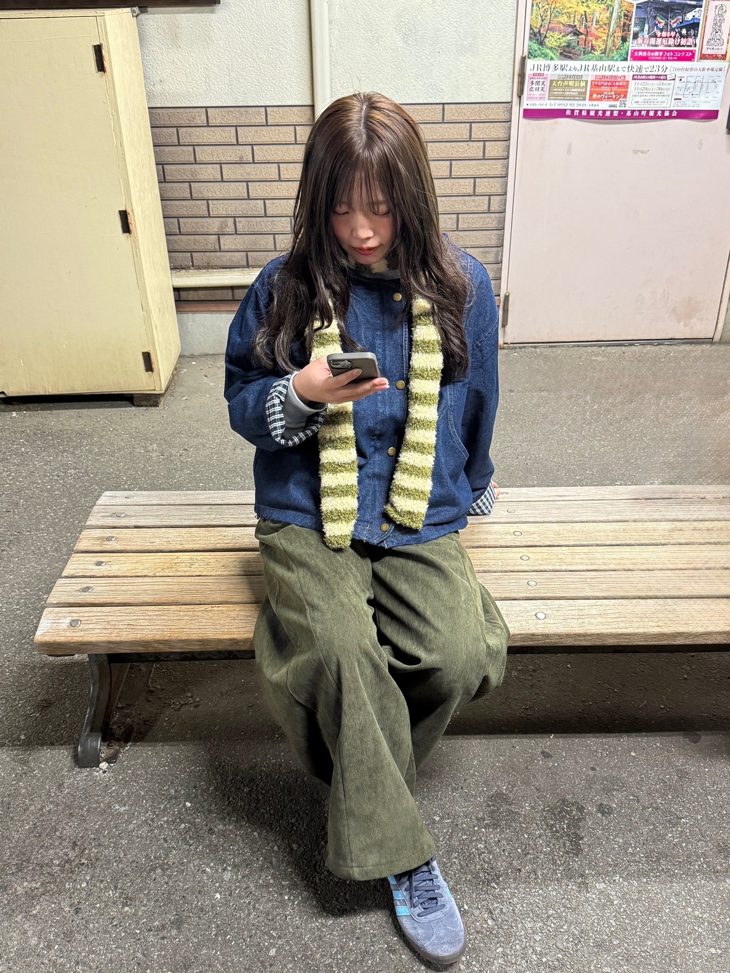 チェックデニムジャケット DPC01009