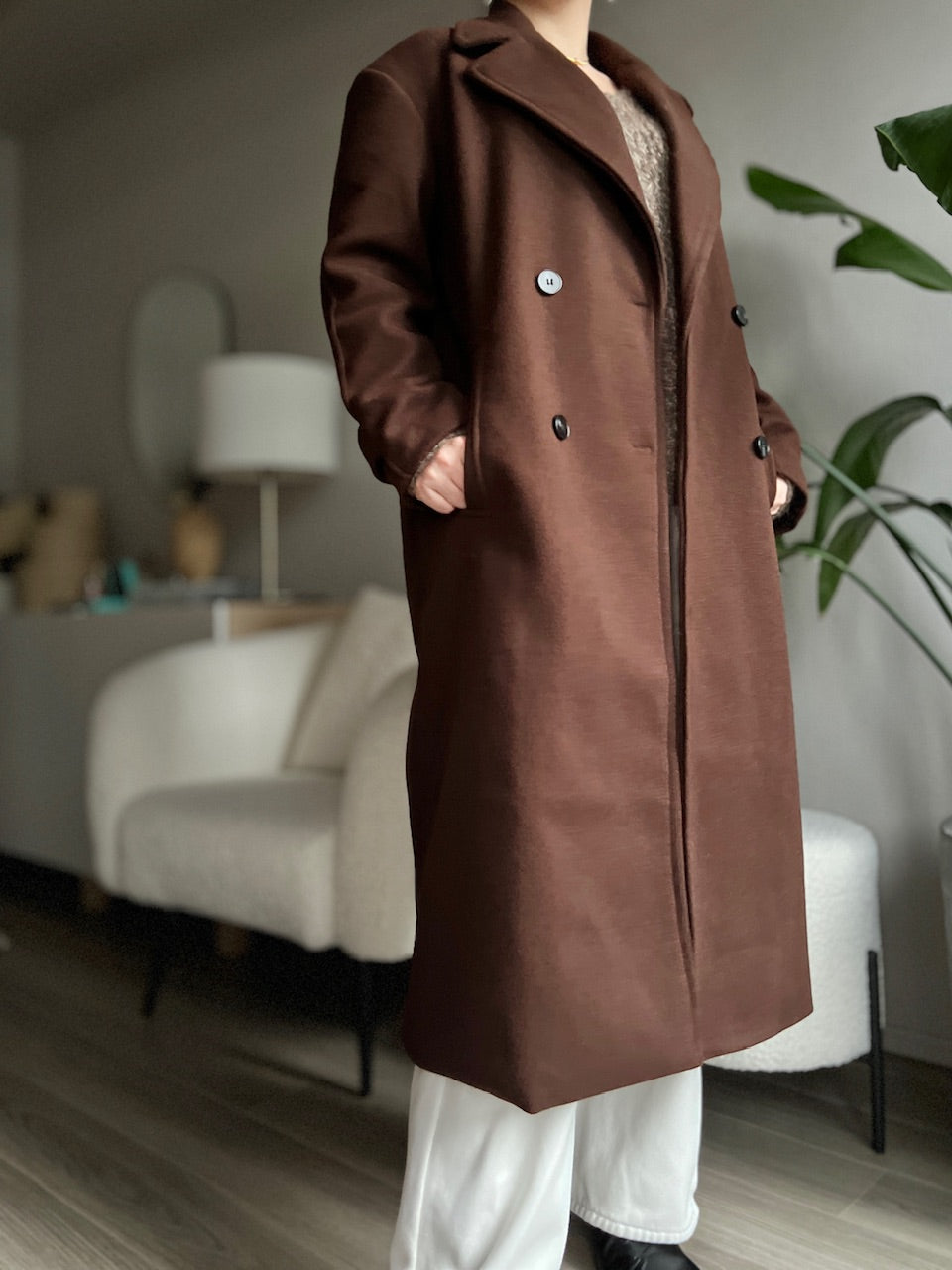 ダブルボタンチェスターコート DPB56359