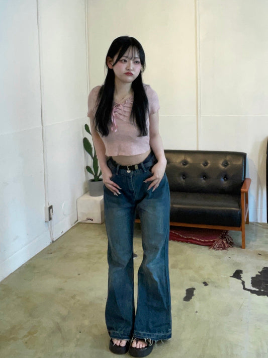 ウォッシュ加工デニムパンツ DPB74007