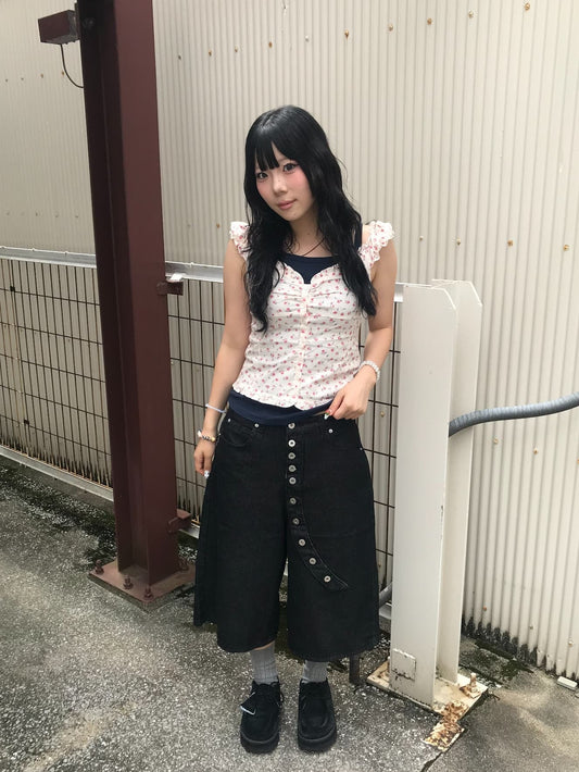 ボタンデザインハーフパンツ DPB89304
