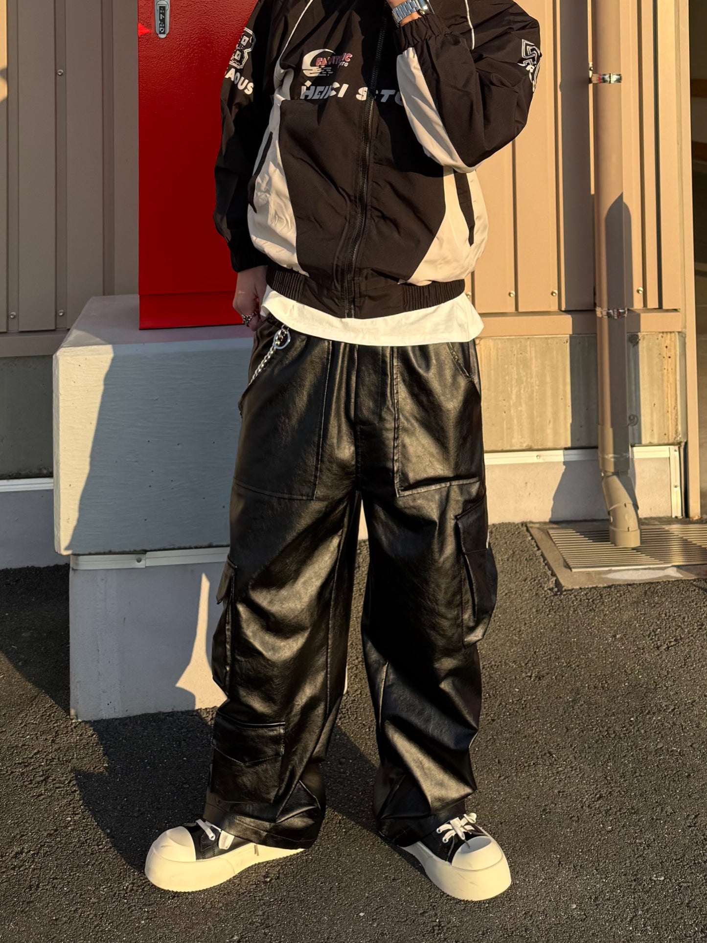 レザーライクポケットパンツ DPB90098