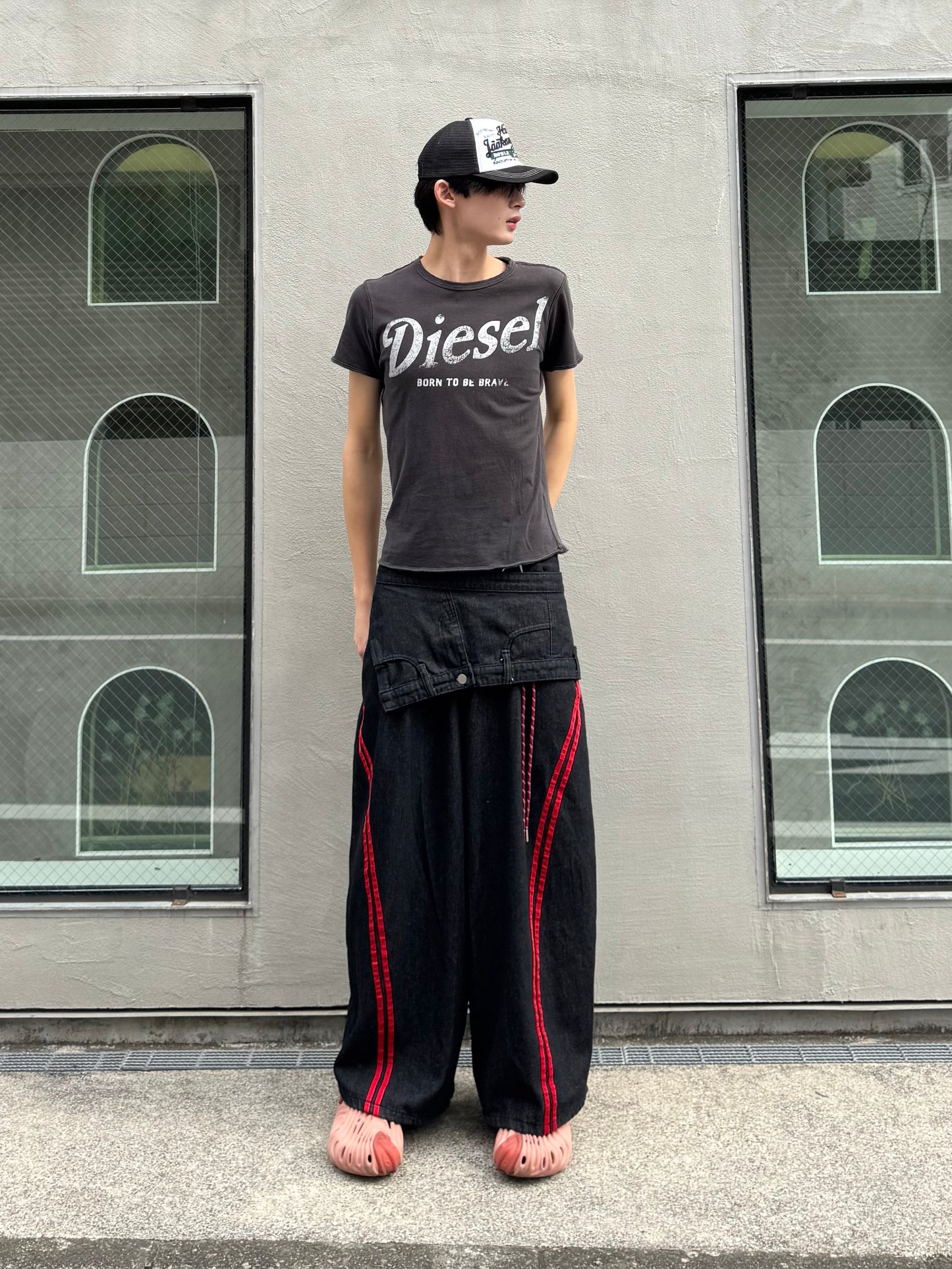 ウエストレイヤードデニムパンツ DPC05035