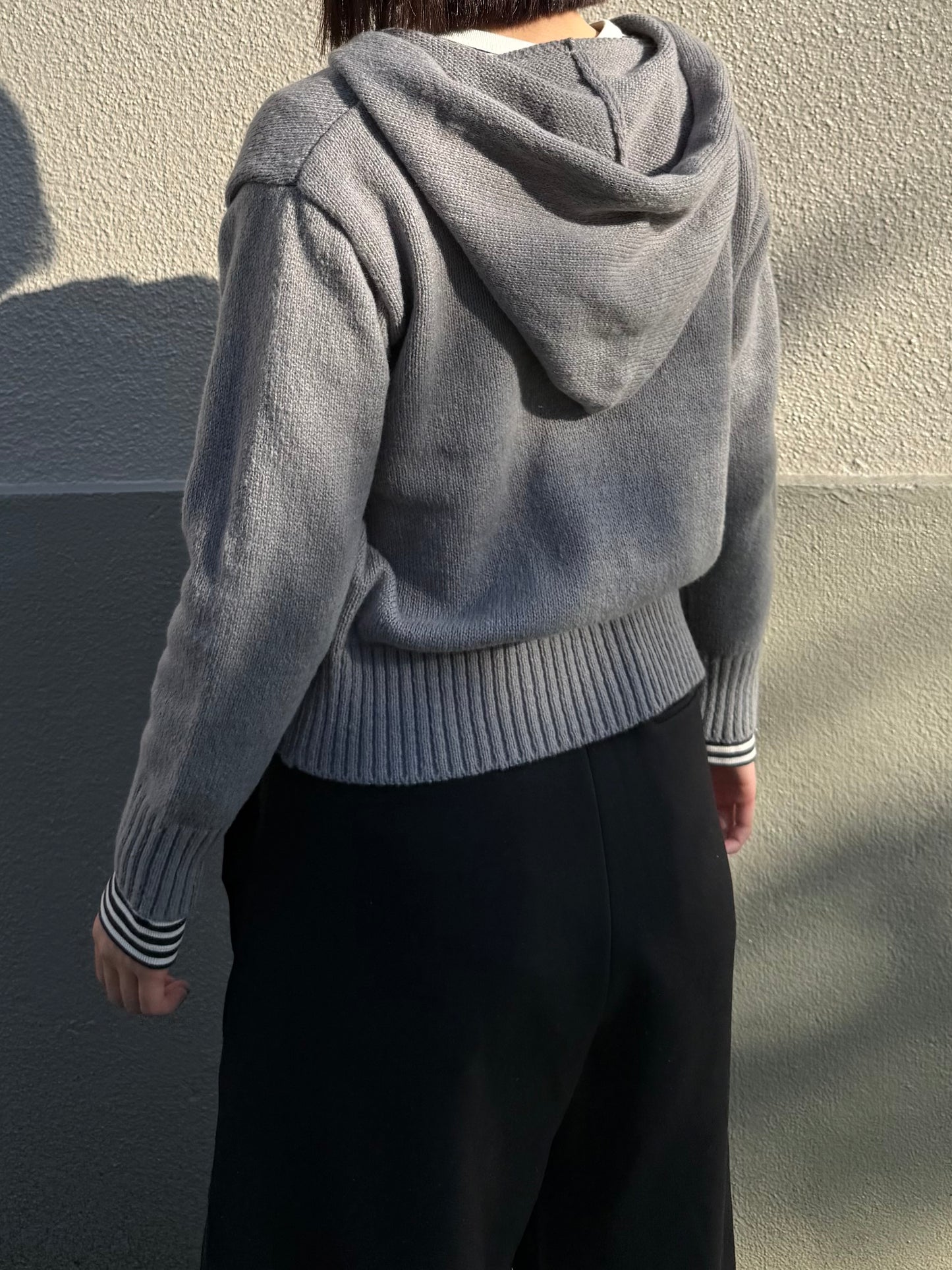 フード付きダブルジップニット DPB93087