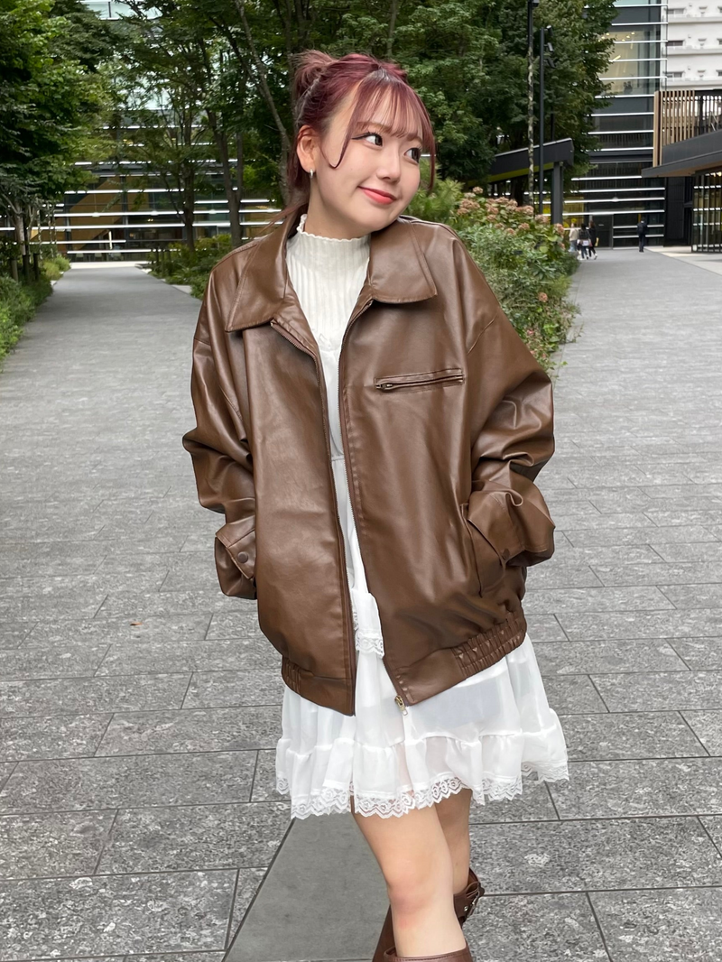 AMERI ブラウン レザー ジャケット Sサイズ AMERI ブラウン レザー AMERI ブラウン レザー ジャケット Sサイズ AMERI ブラウン レザー