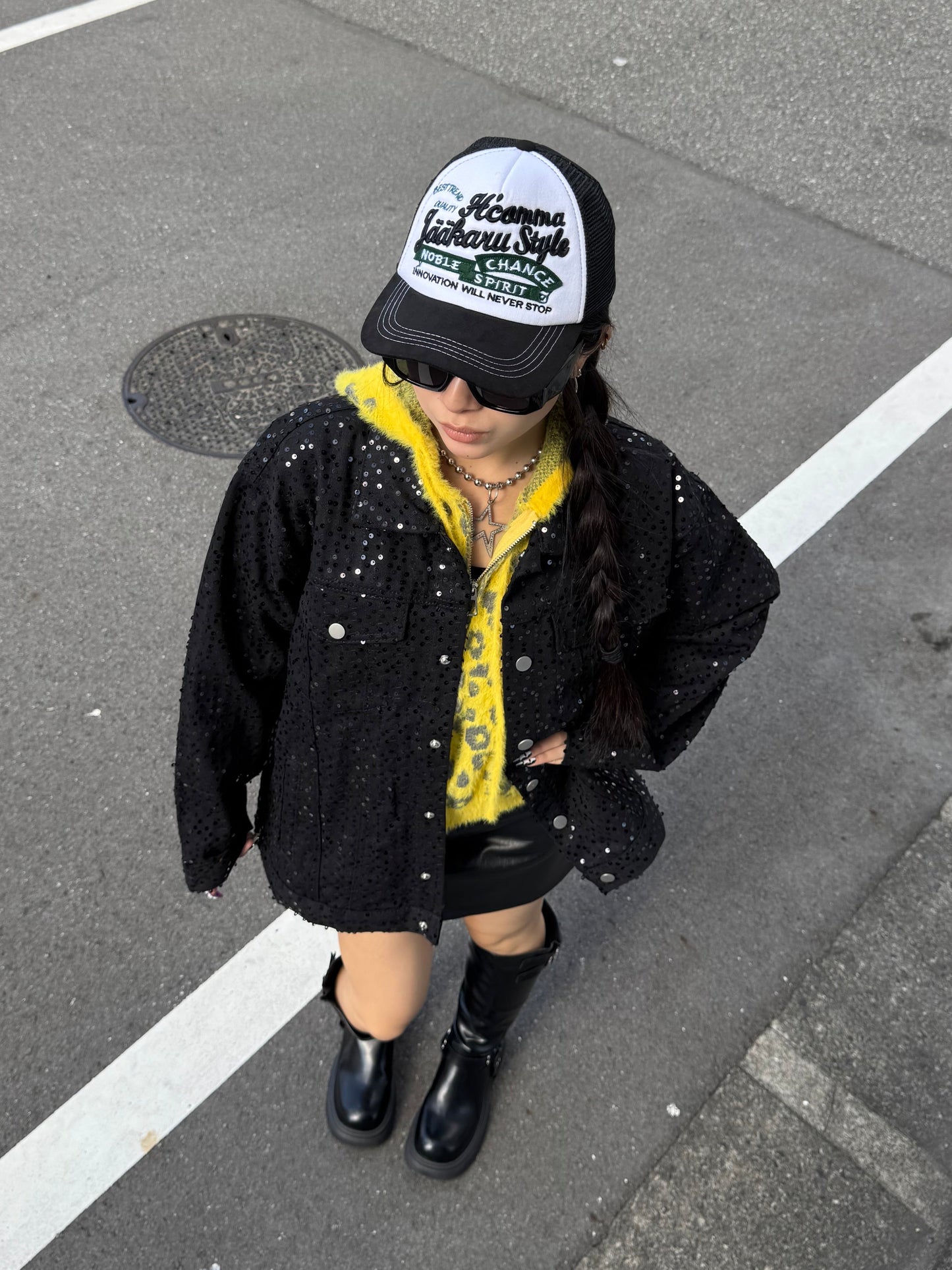 スパンコールデニムジャケット DPB86146