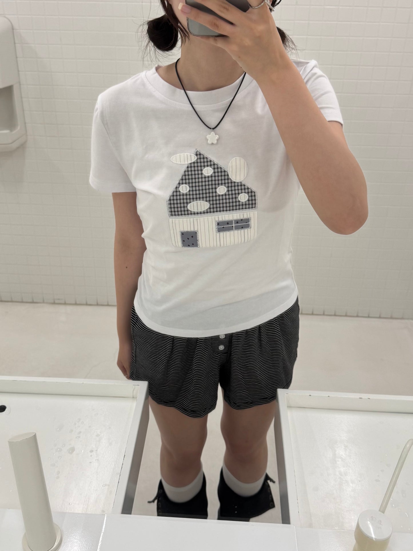 ハウスパッチワークTシャツ DPC03062