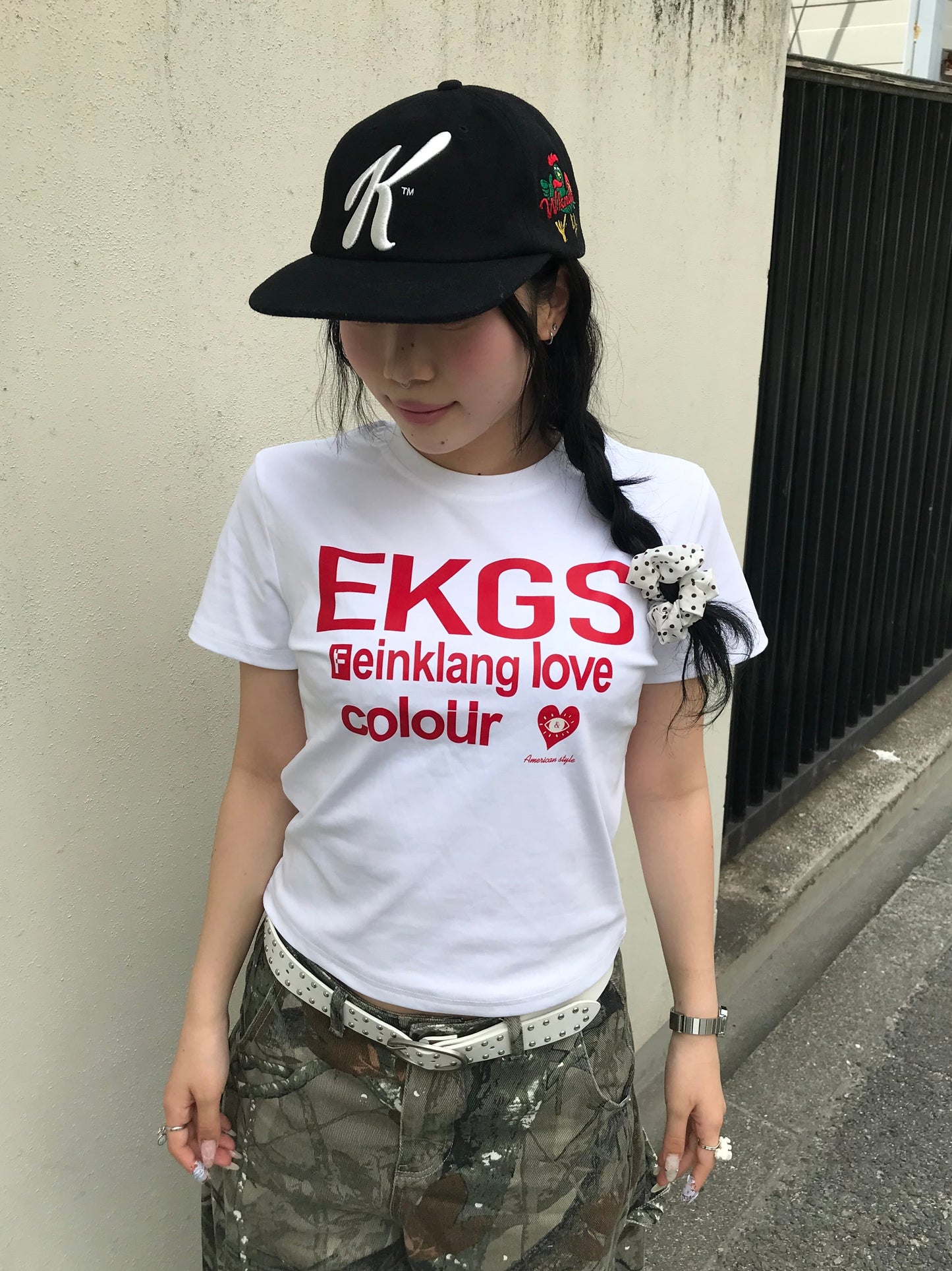 レッドロゴフィットTシャツ DPB89273