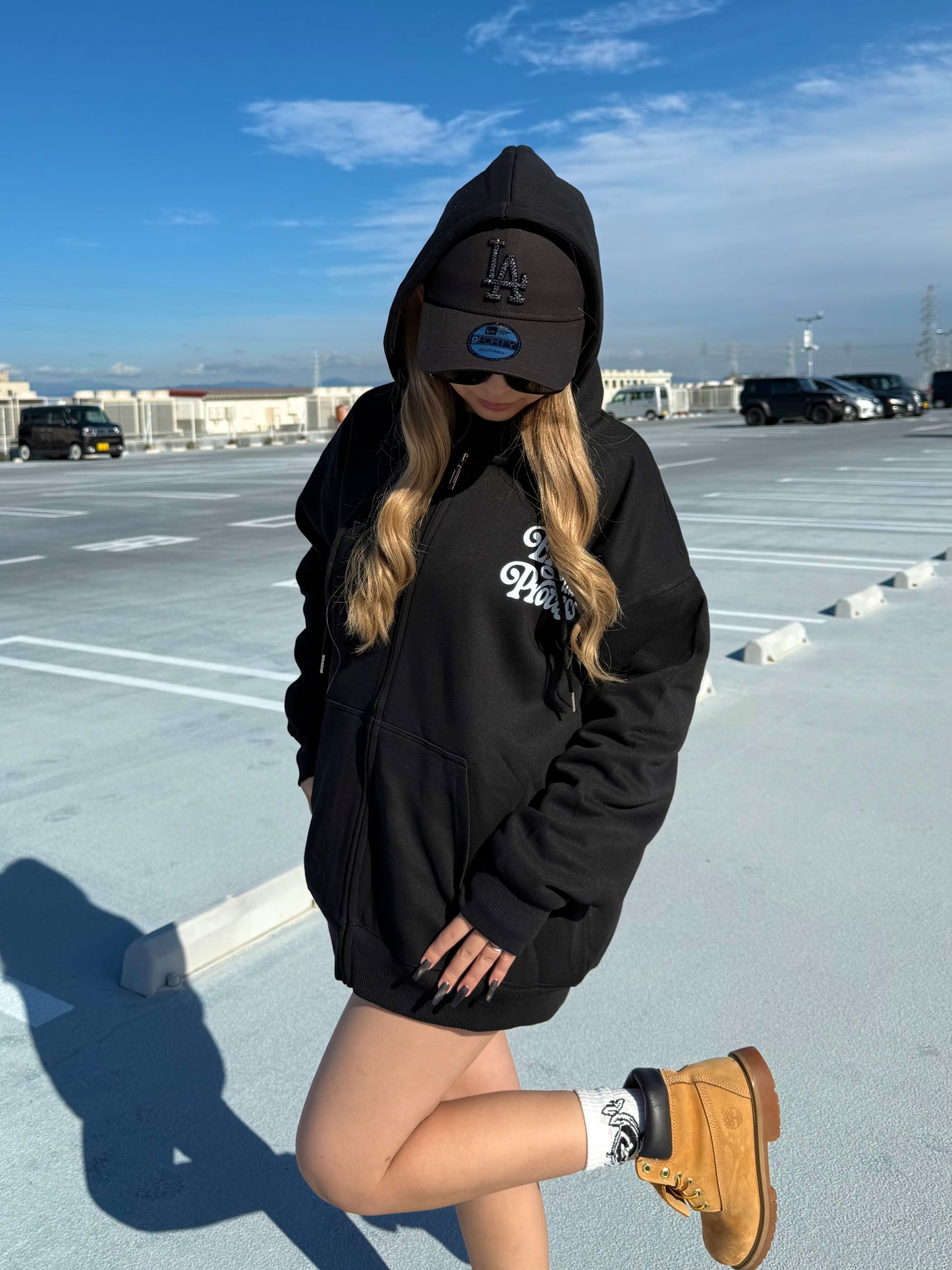 ユニセックスロゴジップパーカー DPB73565