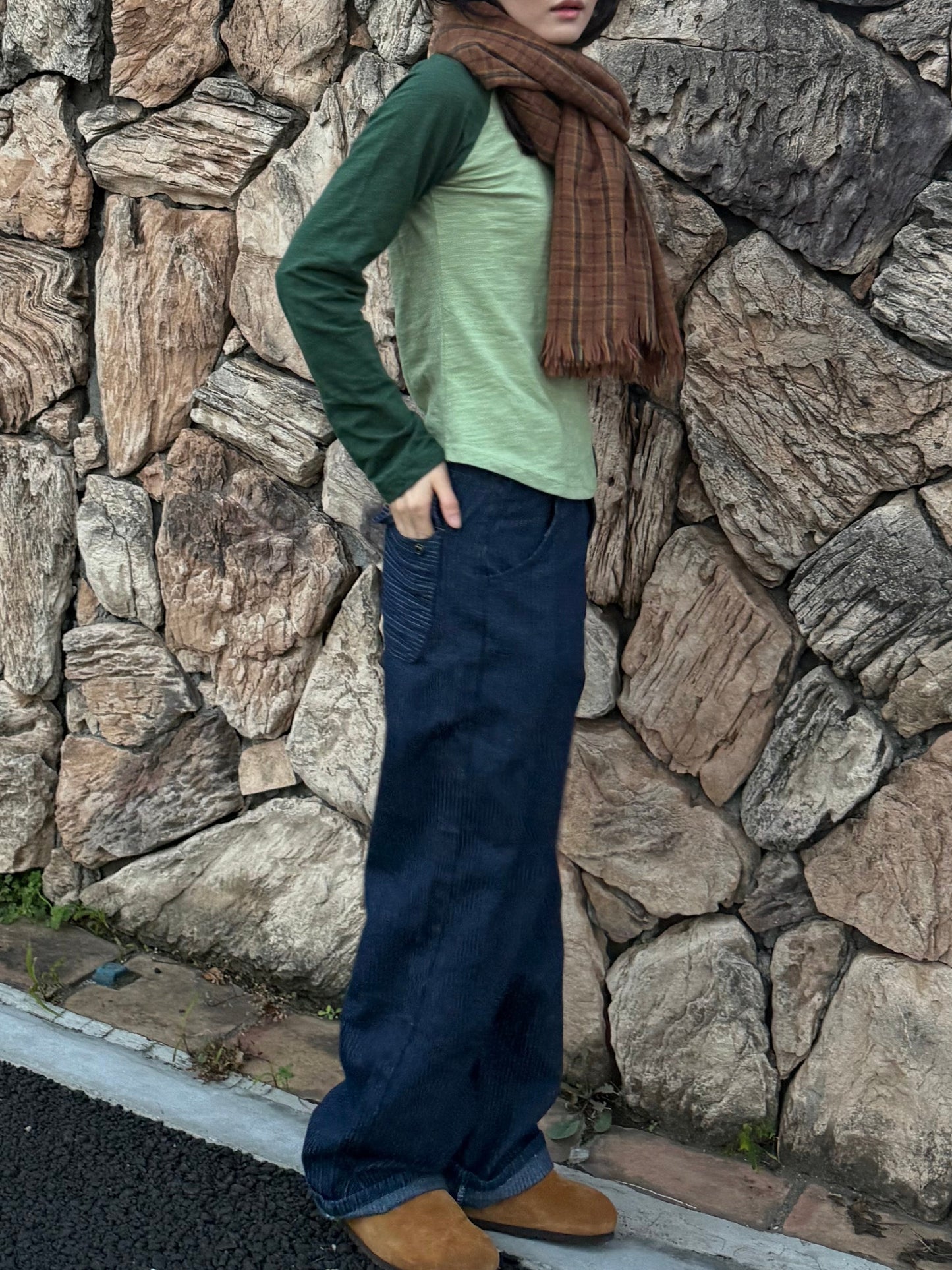 グリーンラグランTシャツ DPA43678