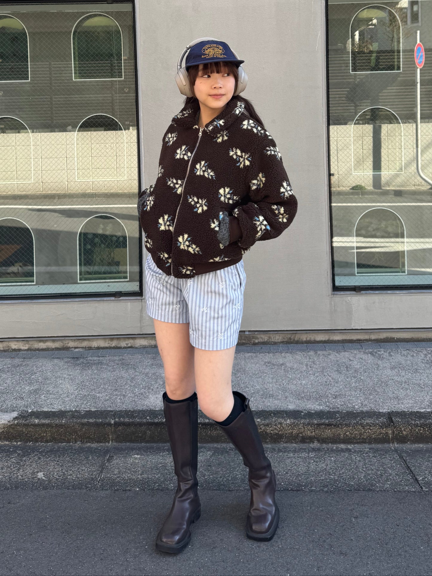 フラワーボアジャケット DPB91068