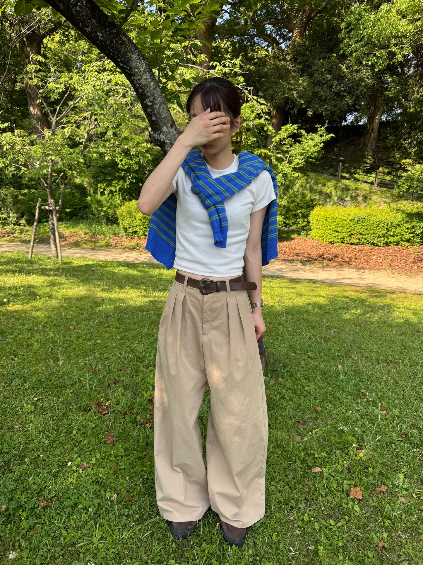 ボーダーカーディガン DPC07005