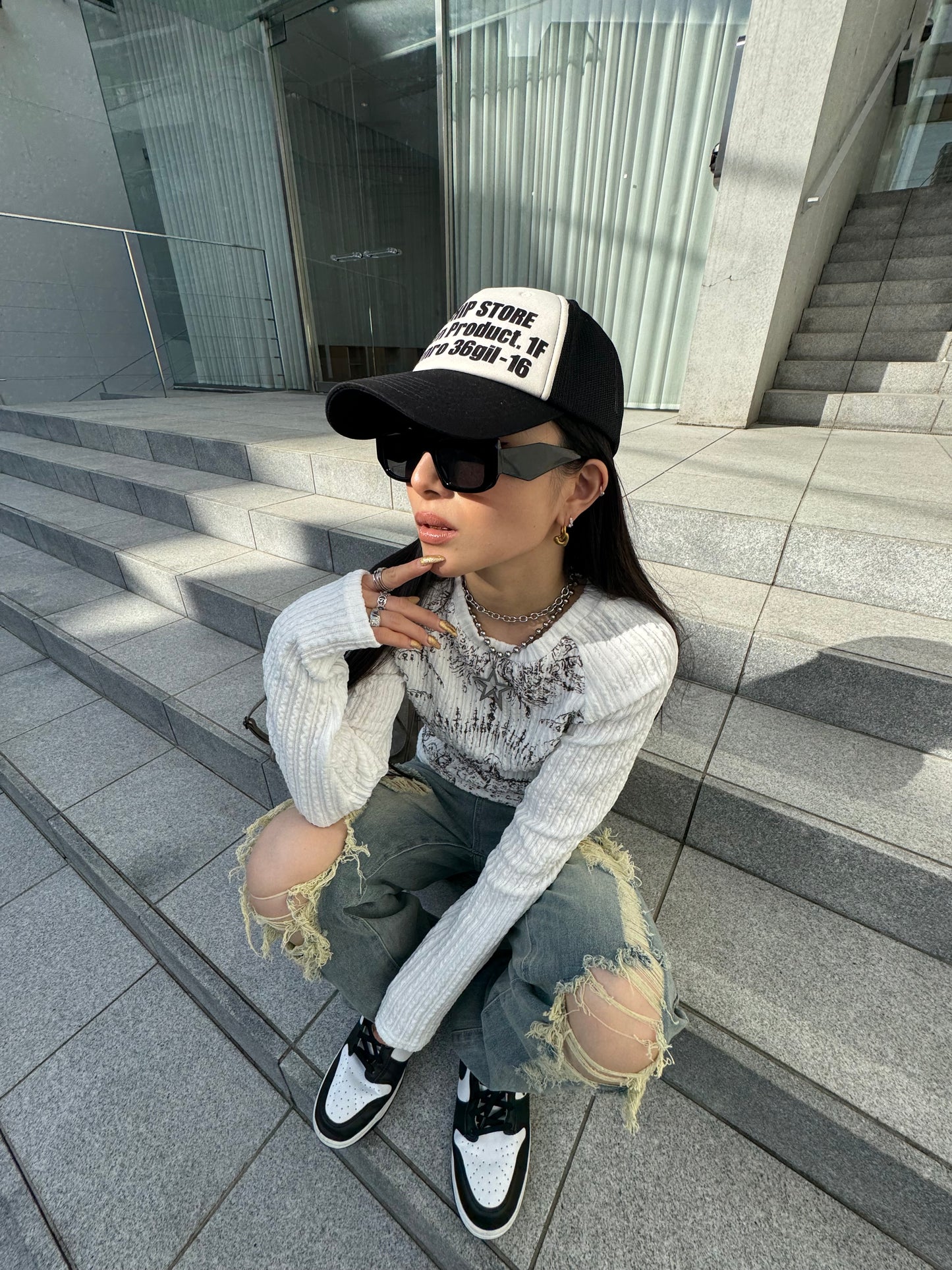 ダメージデニムパンツ DPB86031
