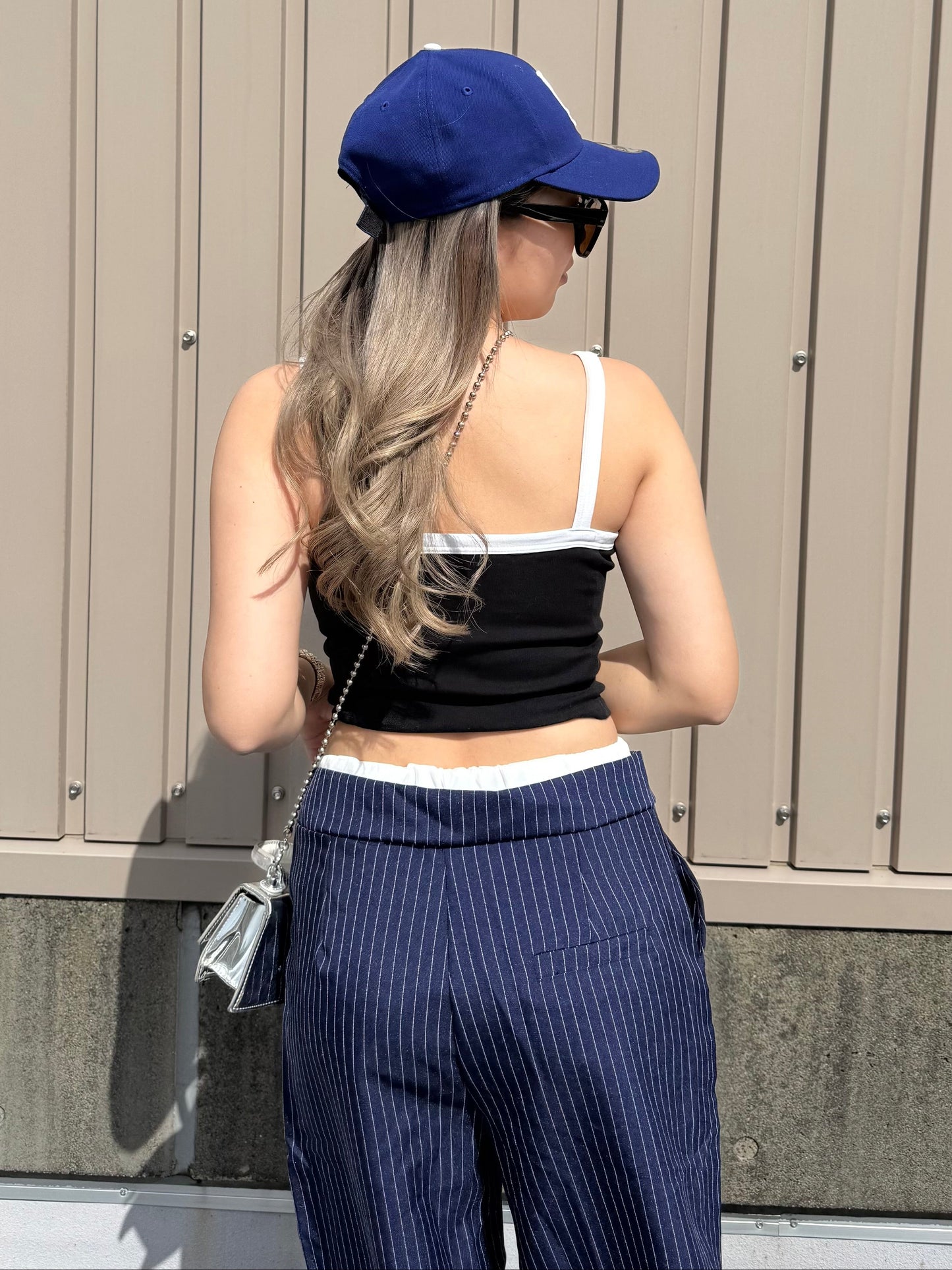 ストライプストレートパンツ DPB73581