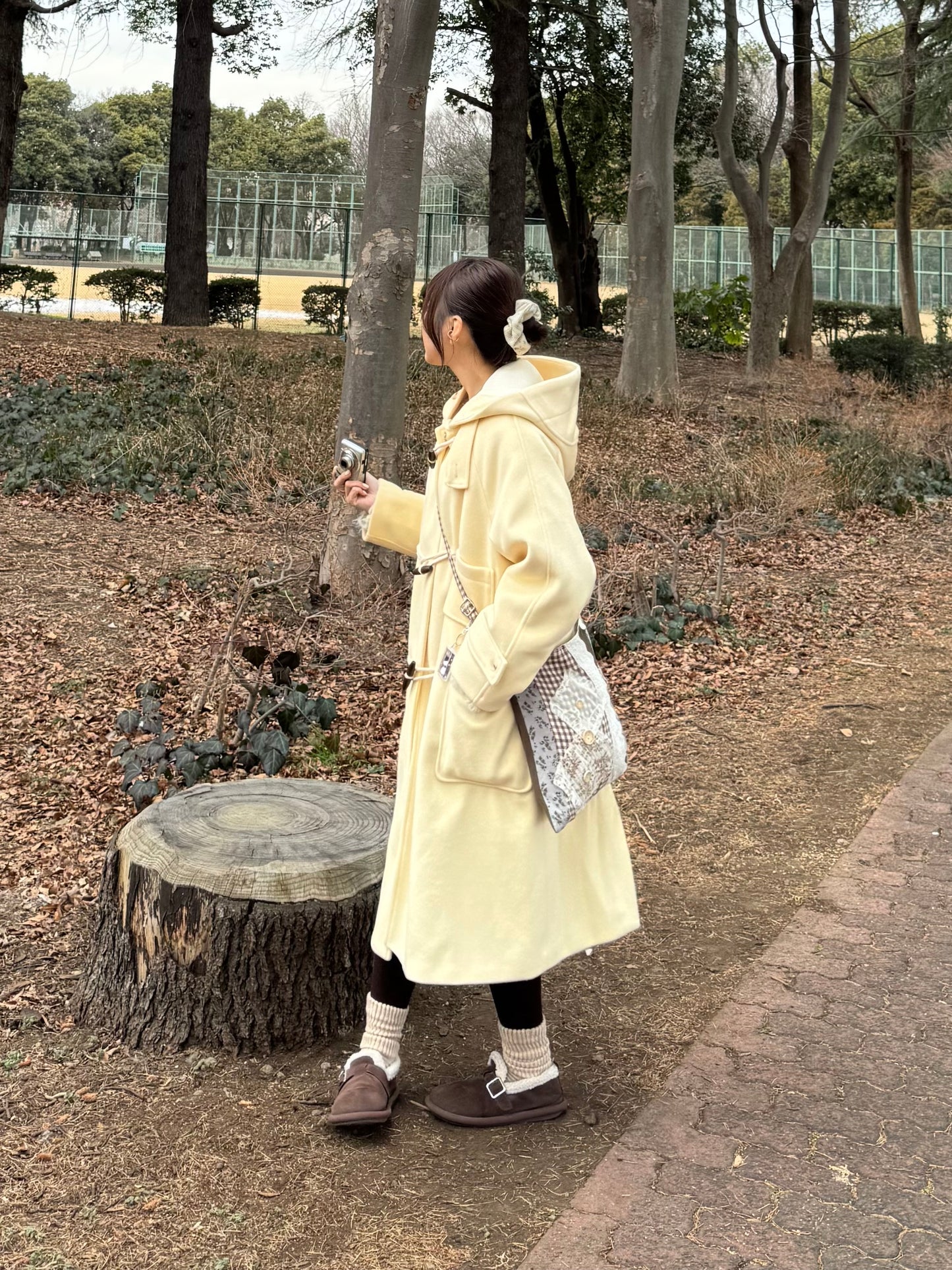 フラワーパッチワークショルダーバッグ DPC03002
