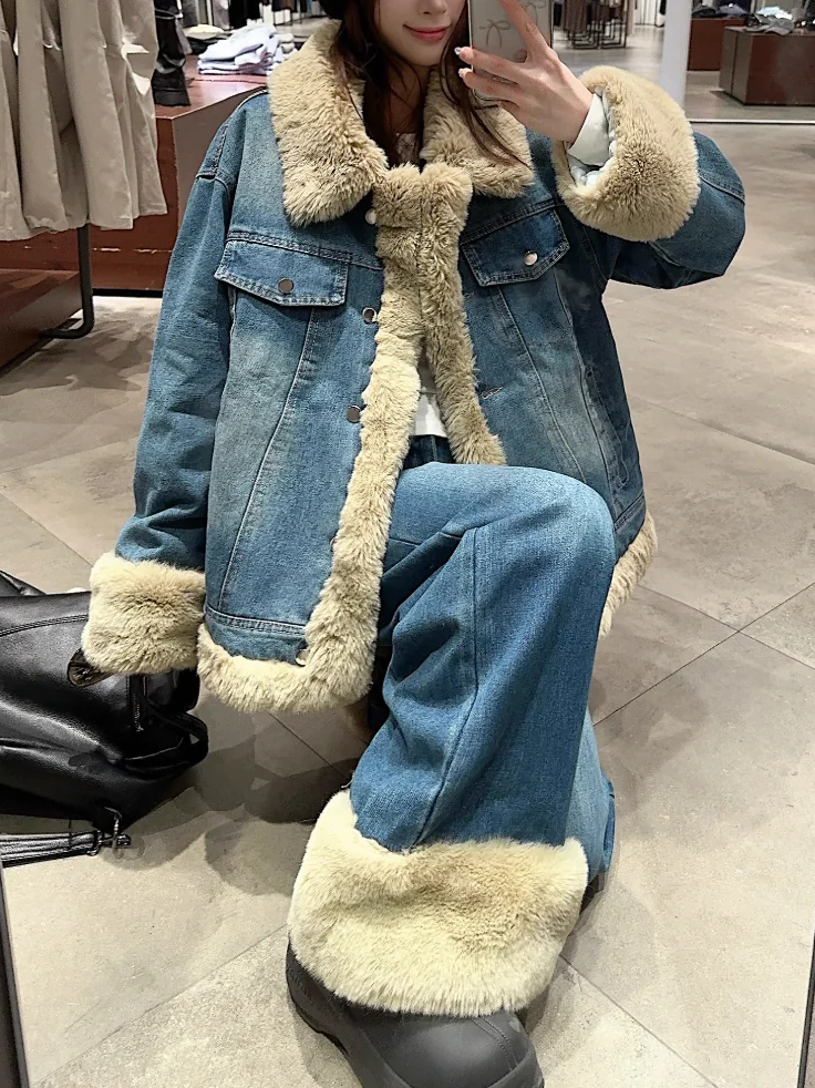 ファーデニムワイドパンツ DPB71632 – CRAMMY ファーデニムワイドパンツ DPB71632 – CRAMMY