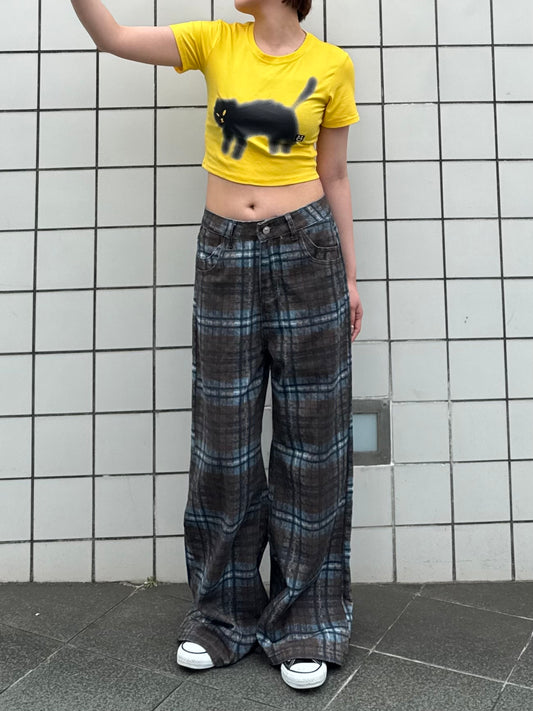 キャットプリントTシャツ DPB91117