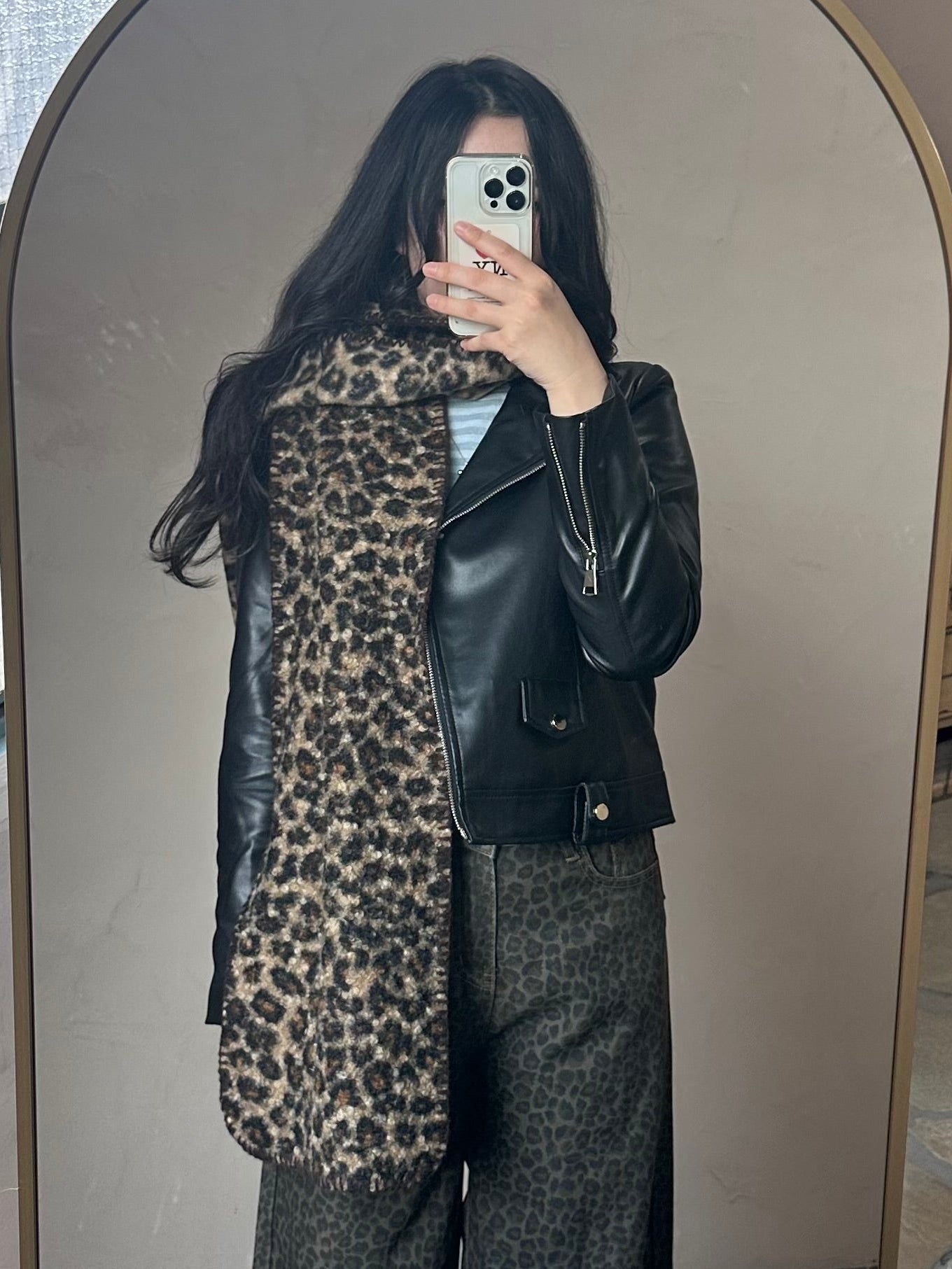 レオパードステッチマフラー DPB95058