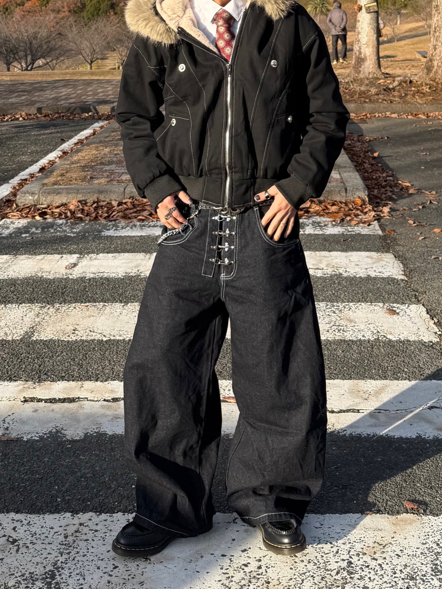 フロントデザインデニムパンツ DPB90108