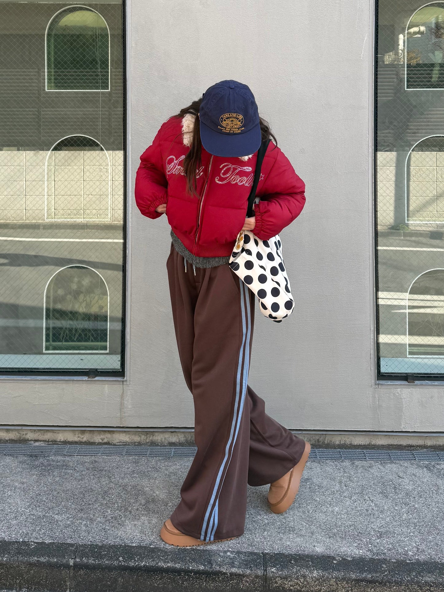 ラメロゴ中綿ジャケット DPB91072