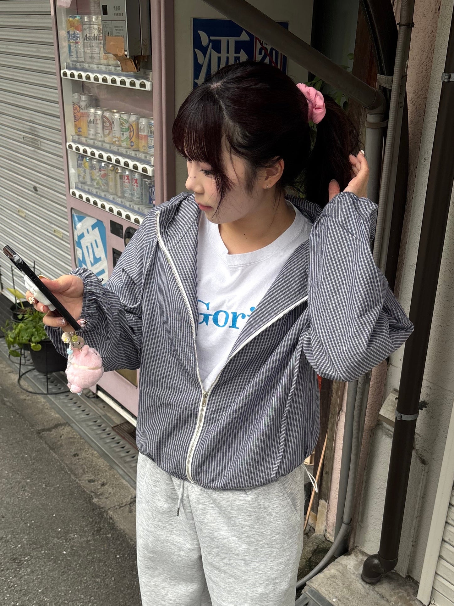 ストライプマウンテンパーカー DPB89081