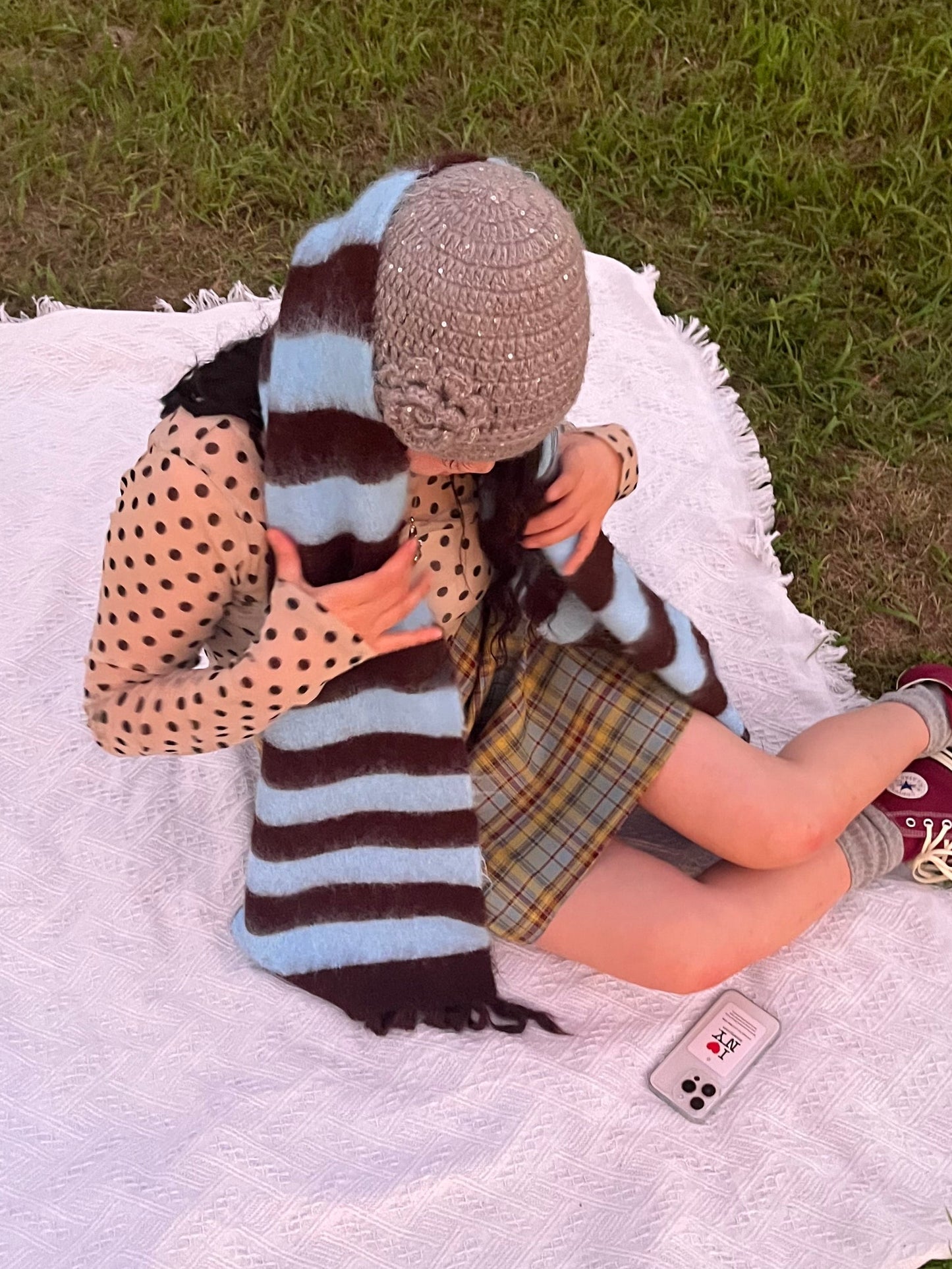 ボーダーマフラー DPB95018