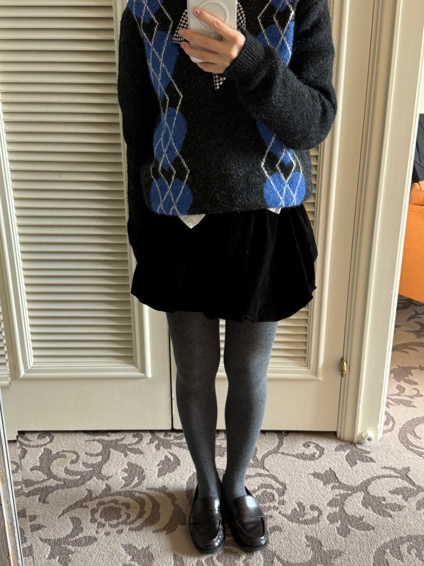 ブラックバルーンミニスカート DPA43719