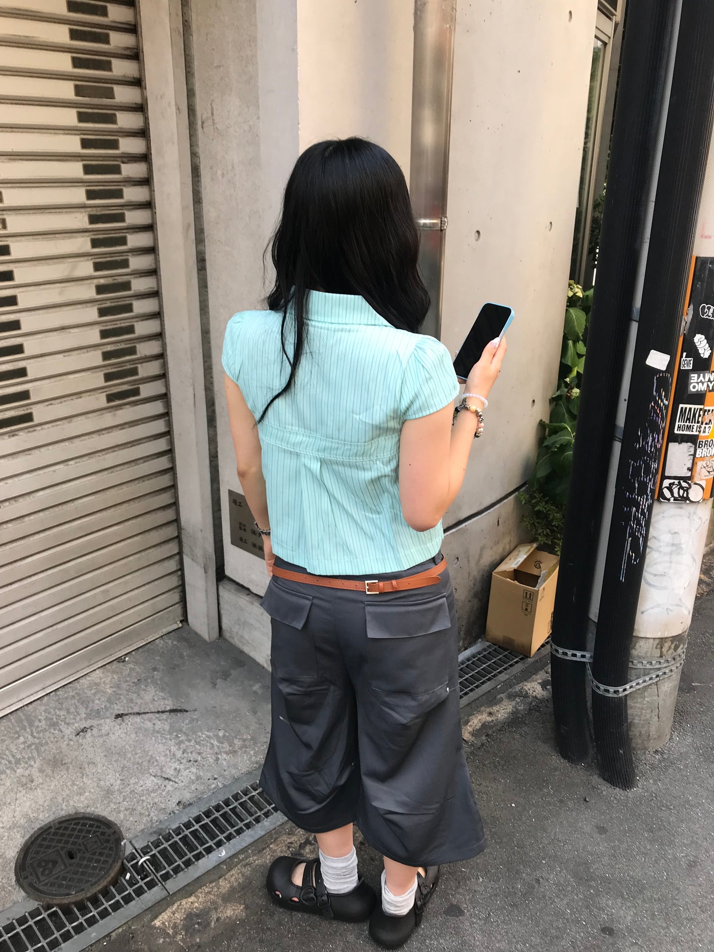 ダブルボタンガーリートップス DPB89291