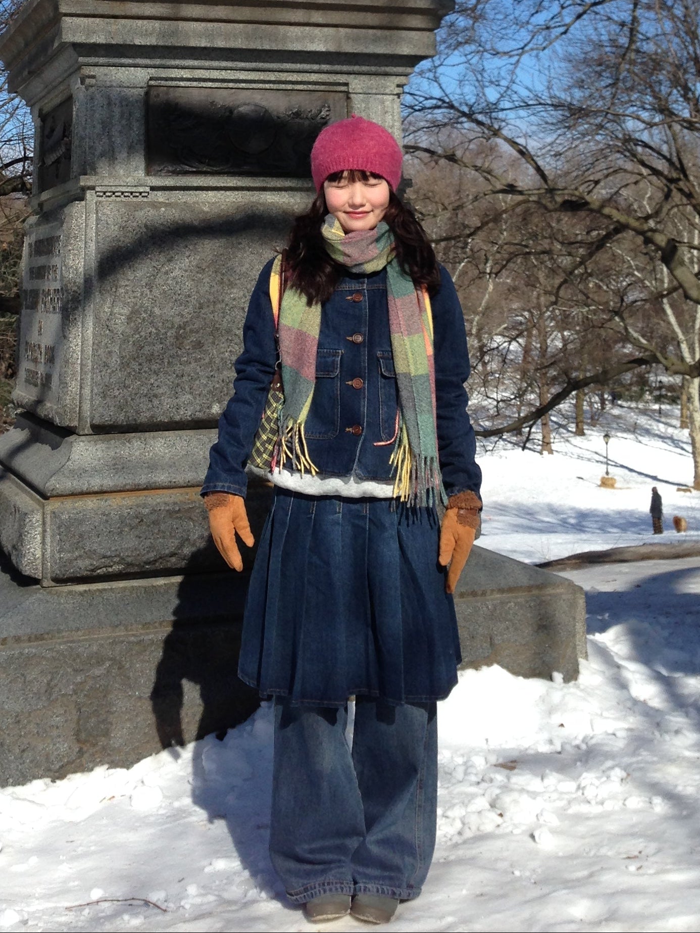 デニムプリーツスカート DPA43774