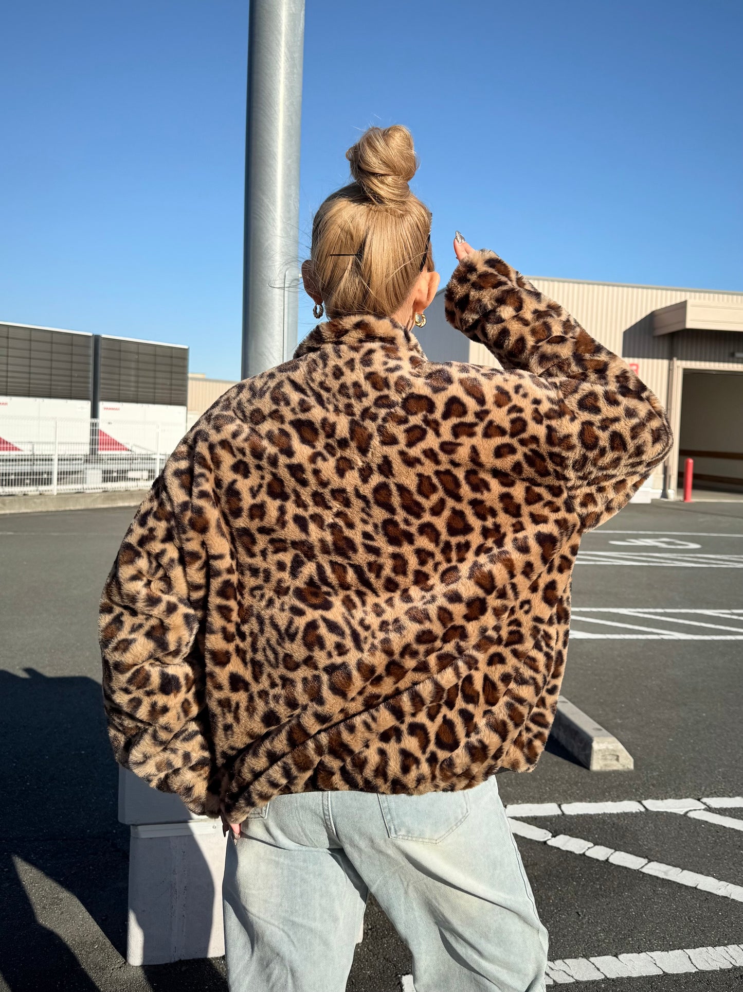 リバーシブルレオパードジャケット DPB73508