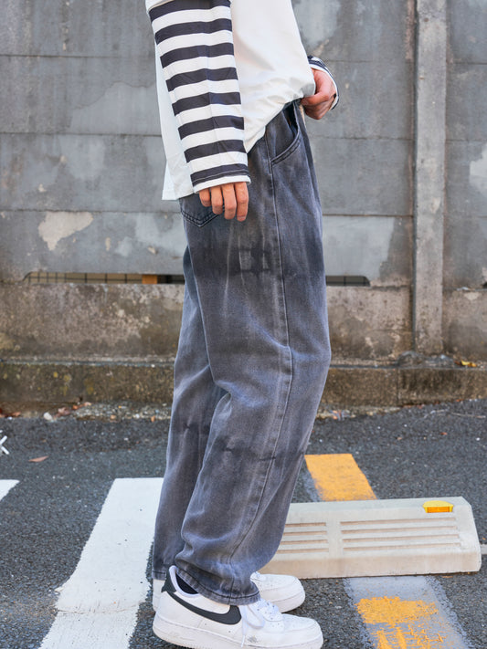 タイダイレトロデニムパンツ SPA08020