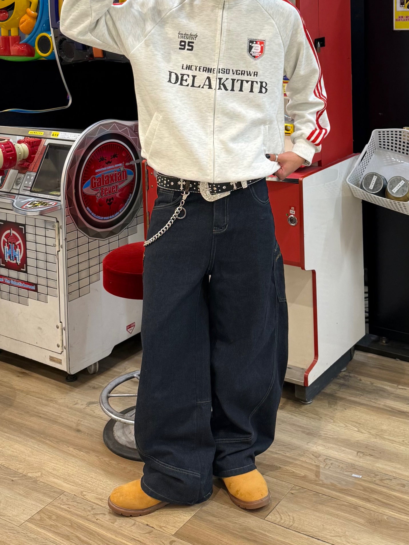 ポケットレオパードデニムパンツ DPB90059