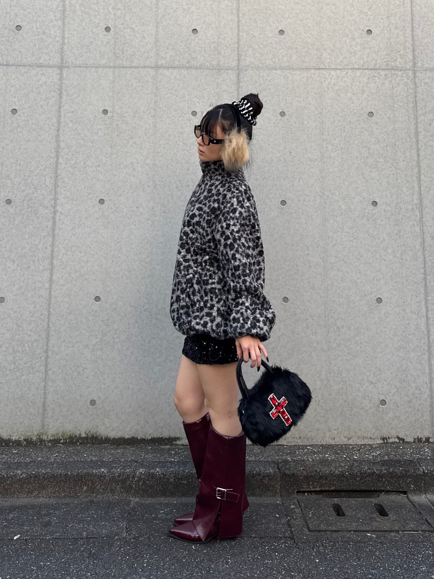 ボルドーバックルブーツ DPB86165