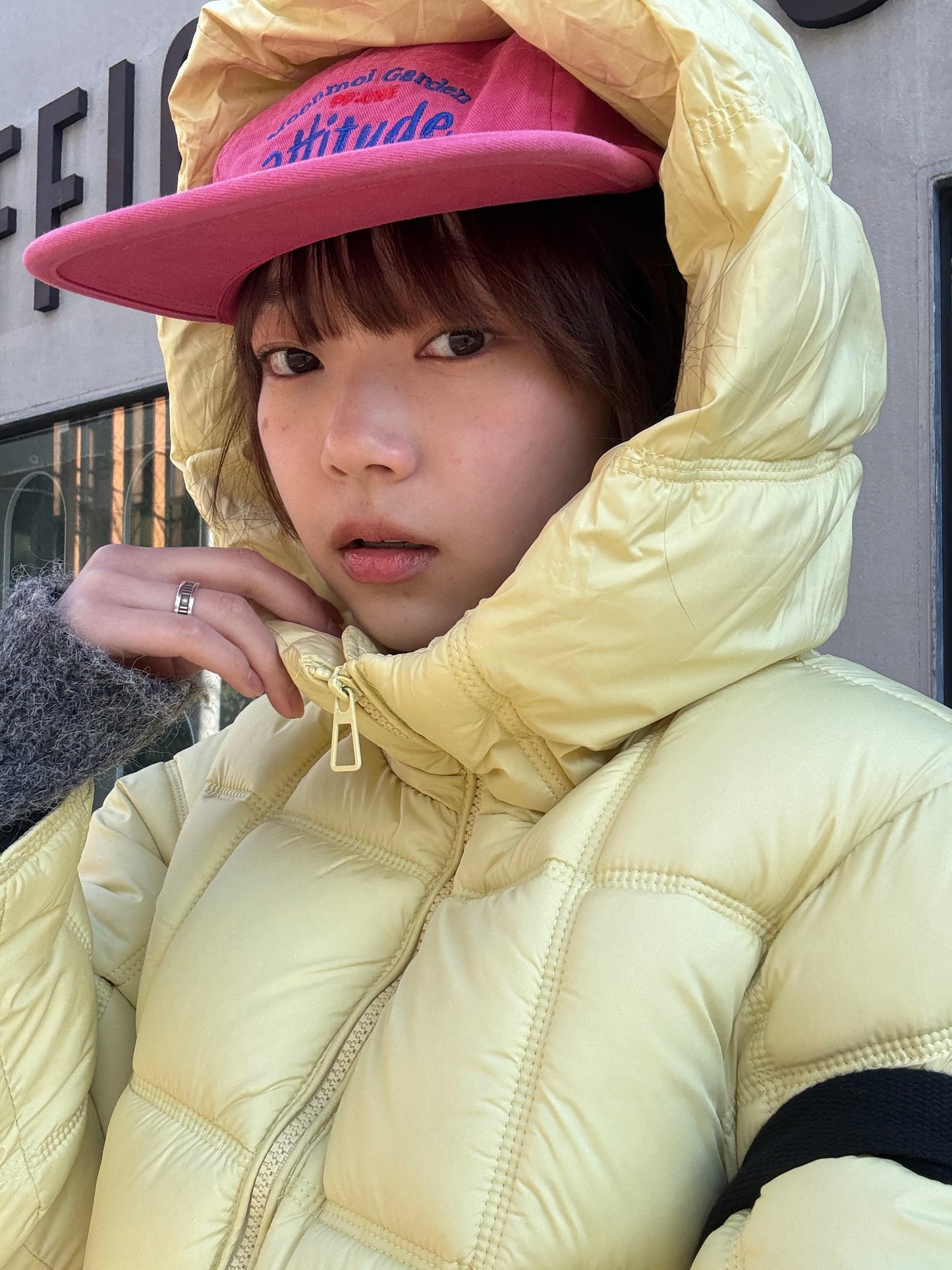 レモンイエロー中綿ジャケット DPB91071