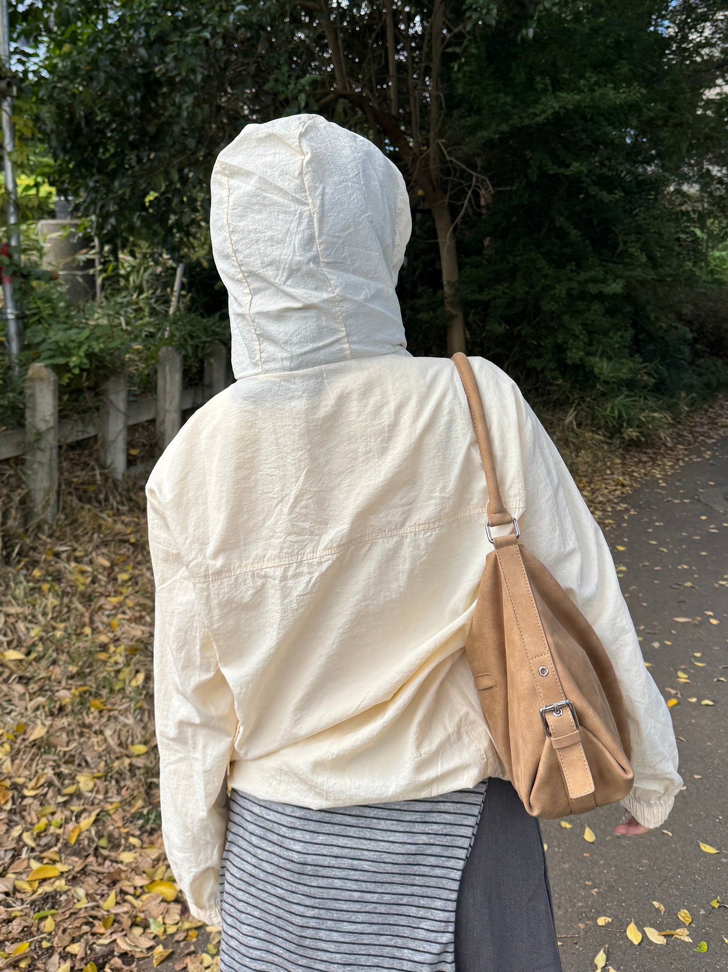 フードドロストワンポイントナイロンジャケット DPB78219