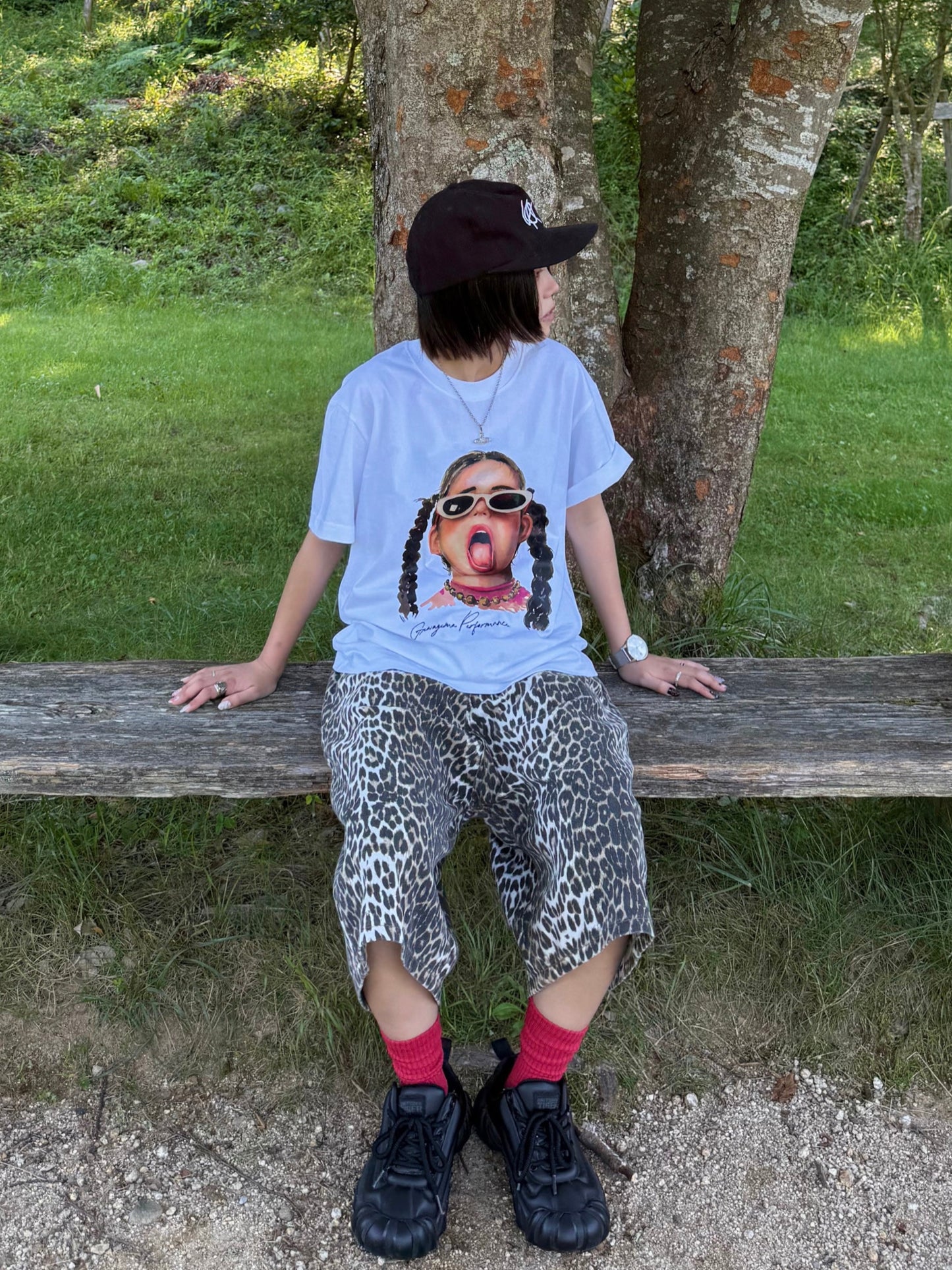 ガールプリントオーバーTシャツ DPB70175