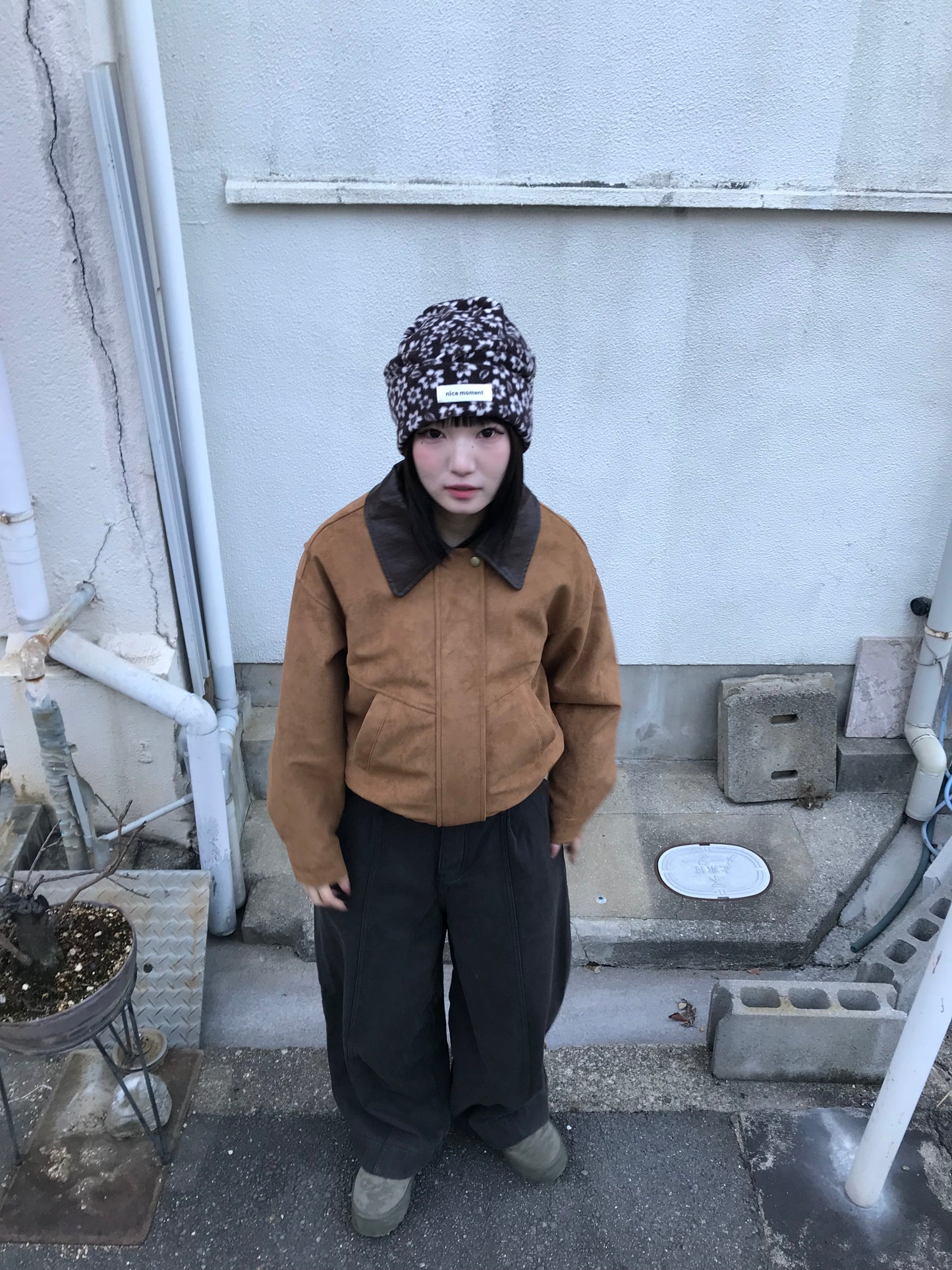 フリースフラワービーニー DPB85452