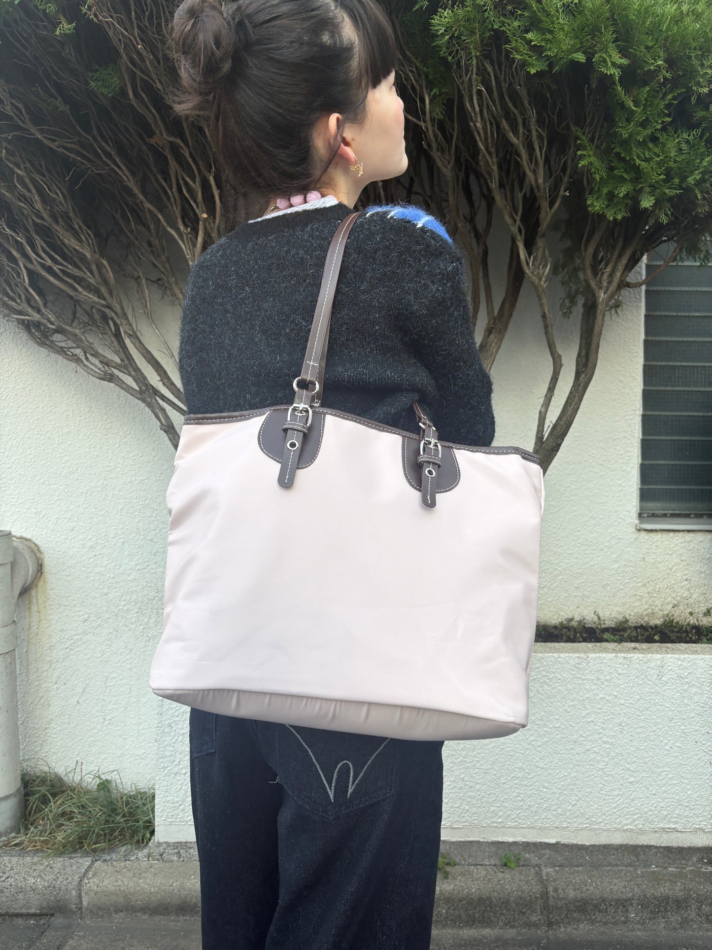 ライトピンクレトロチェックトート DPA43772