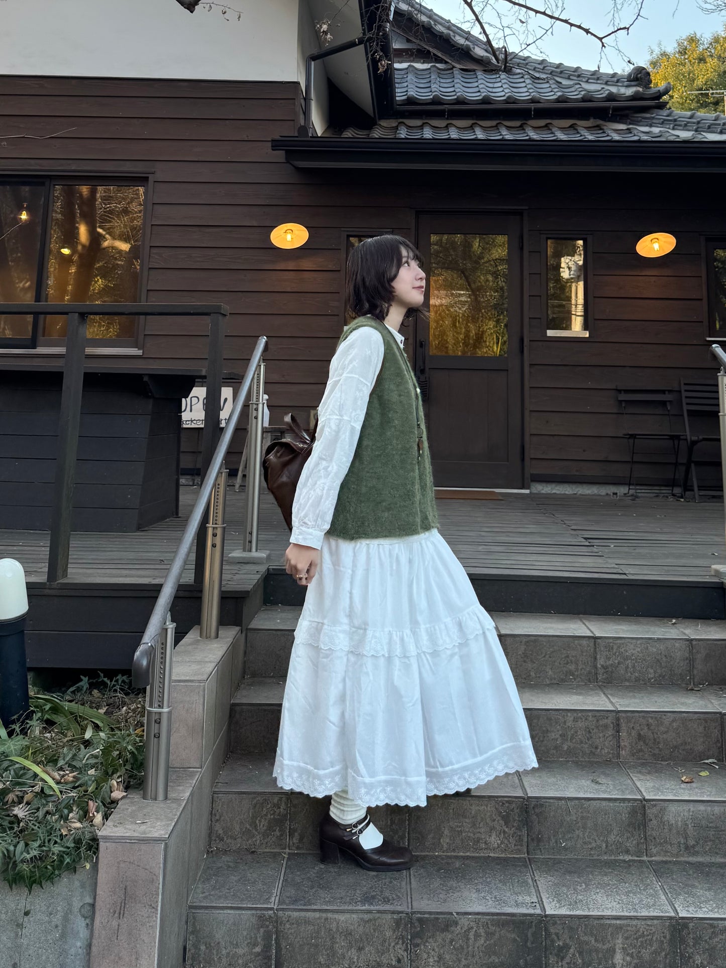 メランジボタンニットベスト DPC03033